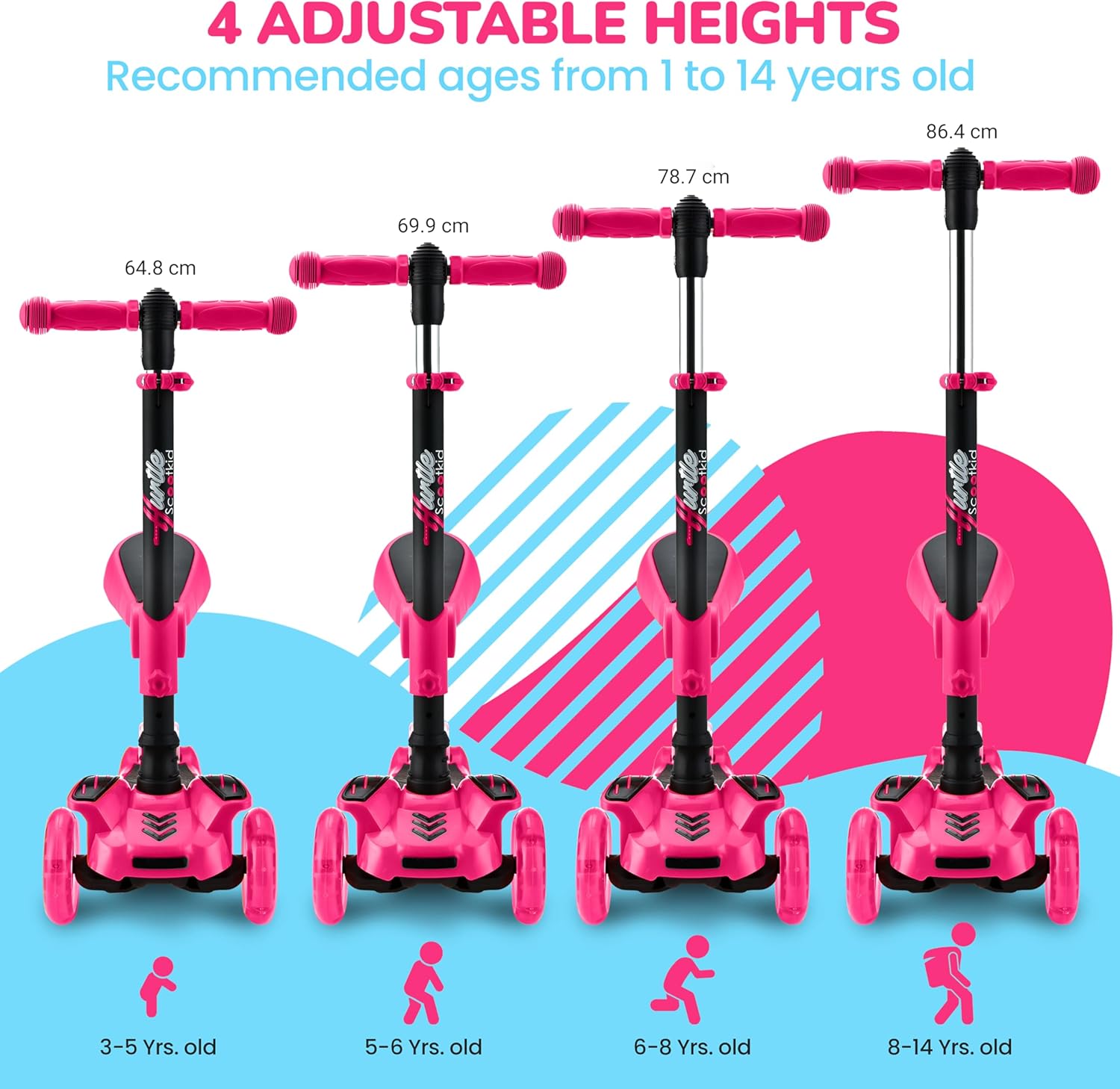 Thumbnail 4 de Hurtle 3-Wheeled Scooter Ages 1-14 🛴