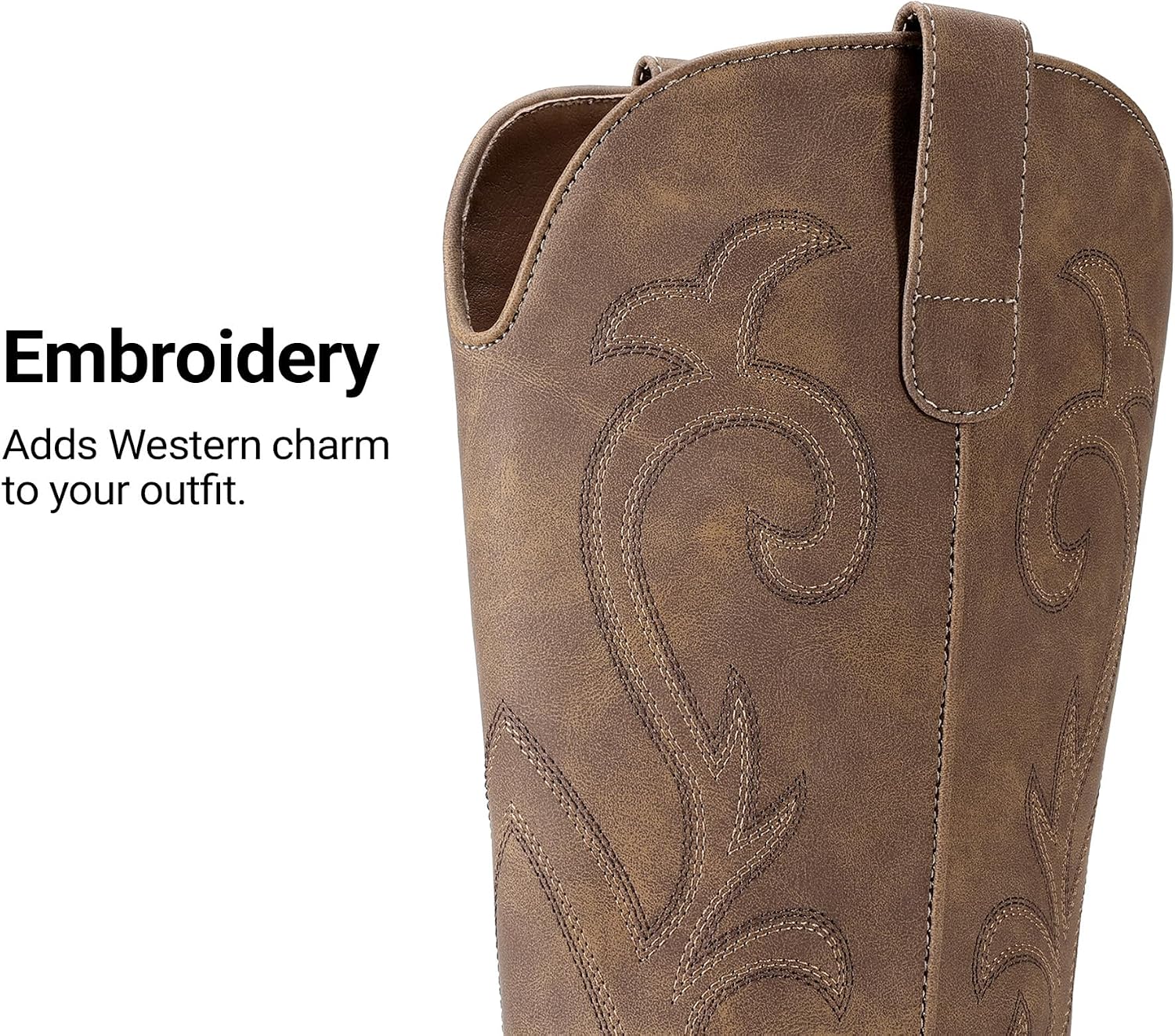 Detalle 1 de DREAM PAIRS Women's Western Boots, Mid-Calf