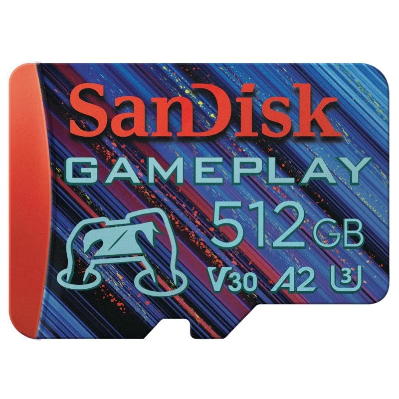 Detalle de SanDisk GamePlay microSDXC 512GB UHS-I A2 V30 Clase 10
