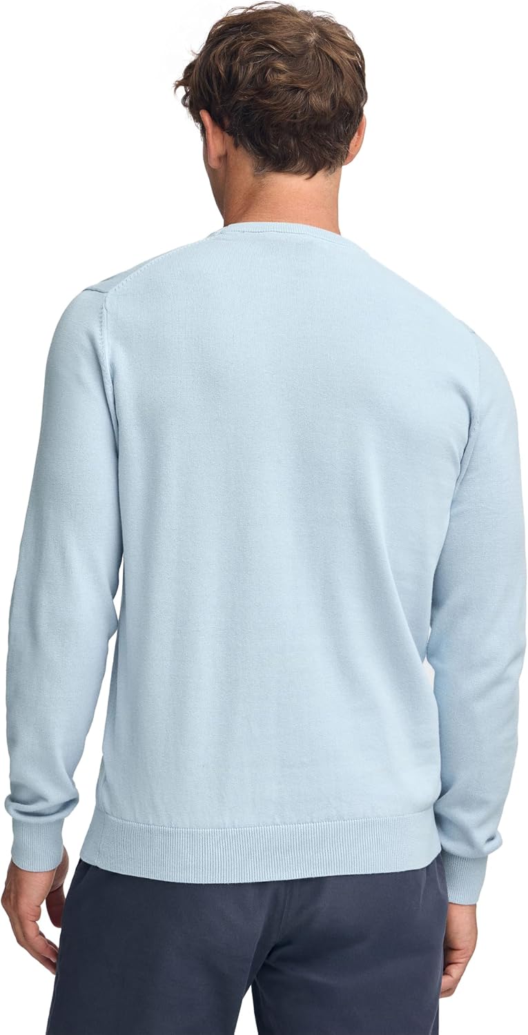 Detalle 2 de Polo Club Maglione a Treccia da Uomo con Logo e Scollo Tondo