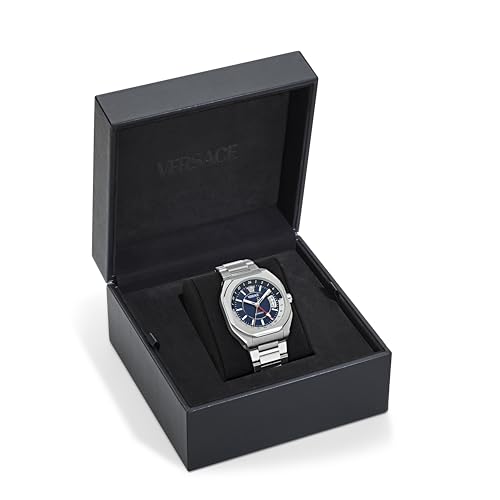 Detalle 2 de Versace V-Contempo GMT Analog Automatik-Armbanduhr für Herren