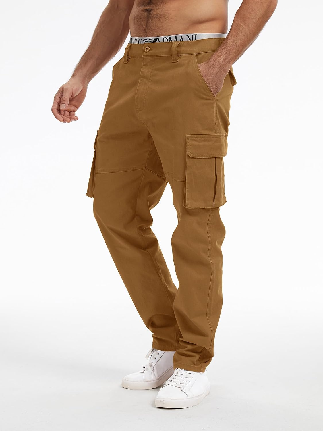 Thumbnail 1 de Breampot Herren Cargohose aus Baumwolle im Chino-Style – 6 Taschen für Freizeit, Outdoor & Arbeit