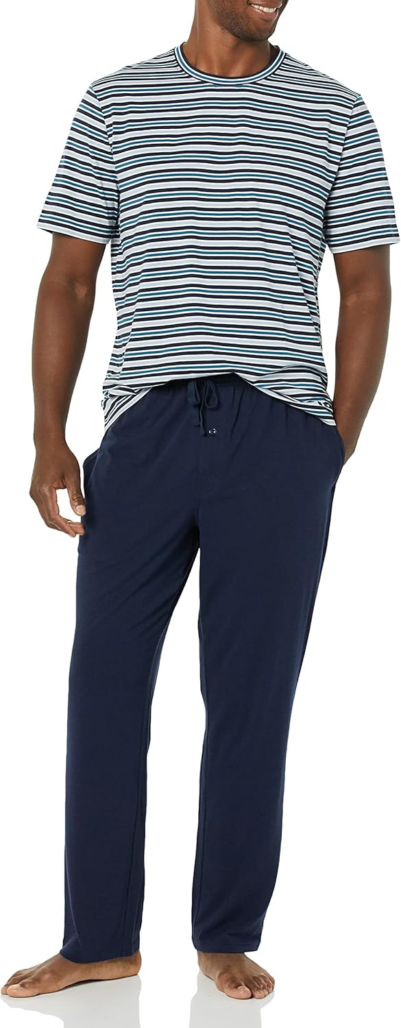 Thumbnail 3 de Amazon Essentials men’s modal cotton T-shirt and full-length bottoms pyjama set (regular fit)