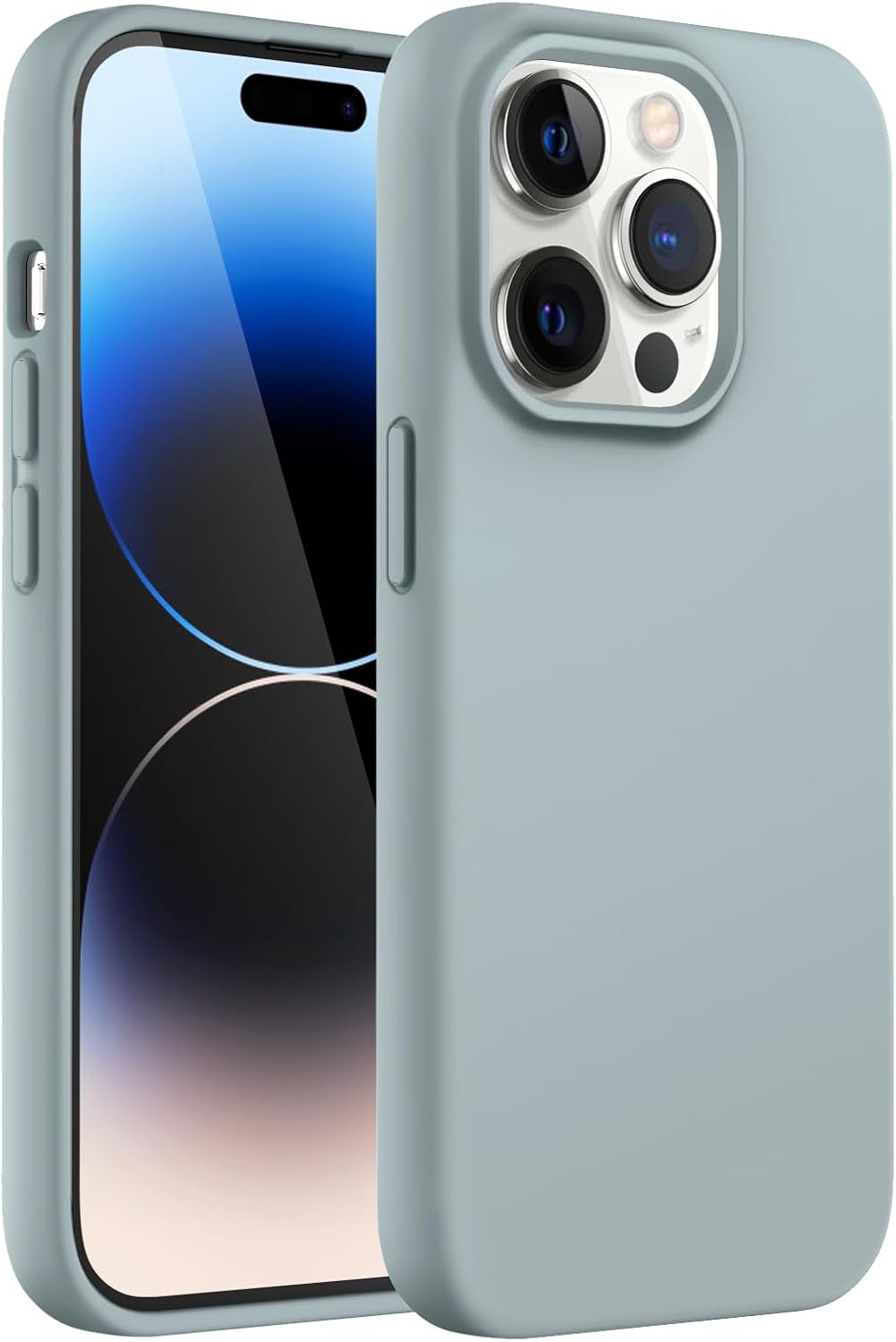 Thumbnail 6 de JETech siliconen beschermhoes voor iPhone 14 Pro 6,1 inch, zwart met microvezelvoering