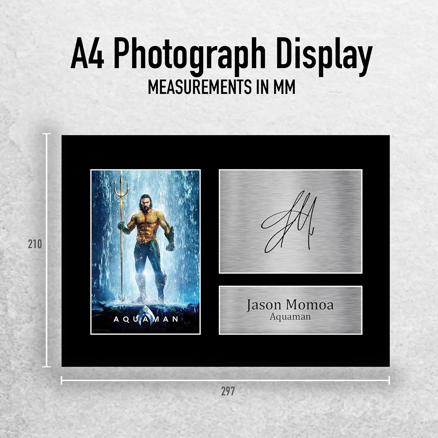 Thumbnail 1 de HWC Trading A4 Jason Momoa Aquaman signed autograph picture for movie memorabilia fans