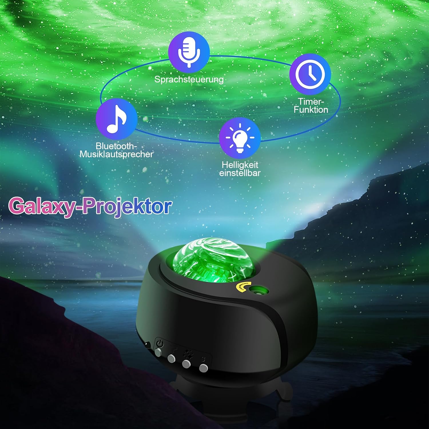 Thumbnail 5 de FLITI Sternenhimmel Projektor Galaxy mit Nebel 🌌
