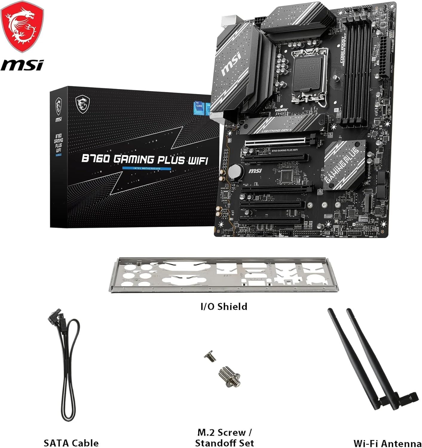 Thumbnail 6 de MSI B760 GAMING PLUS WIFI (ATX) LGA 1700 motherboard with Wi‑Fi 6E and DDR5 support