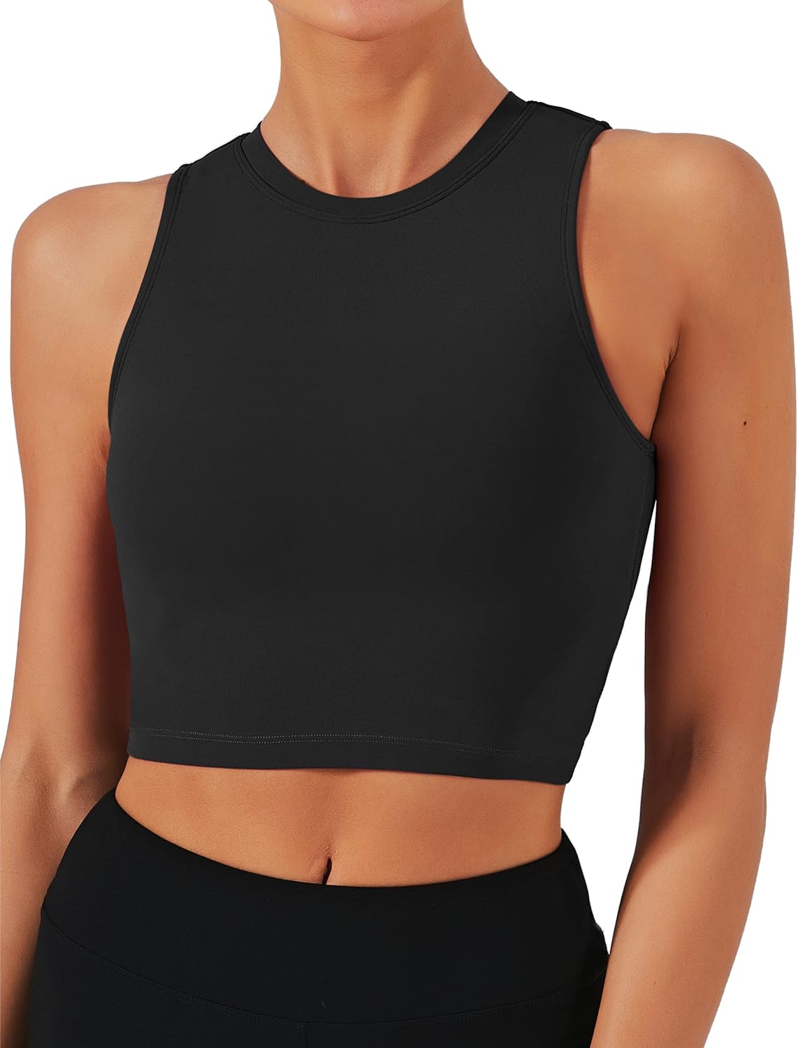 Detalle de Natural Feelings Nudi Sports Bras for Women with Removable Padded Cups Yoga Tank Crop Top
