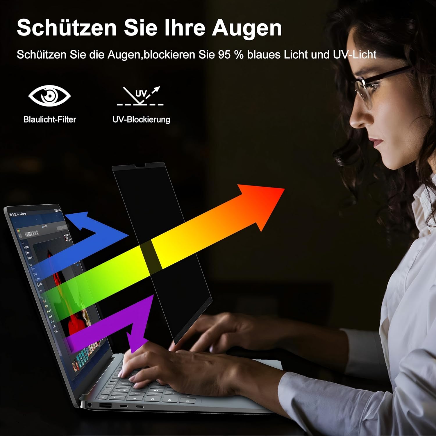 Thumbnail 6 de STARY Magnetischer Blickschutz für Surface Laptop 13,8 Zoll (Surface Laptop 7, 2036/2107) – abnehmbar & Anti-Glare