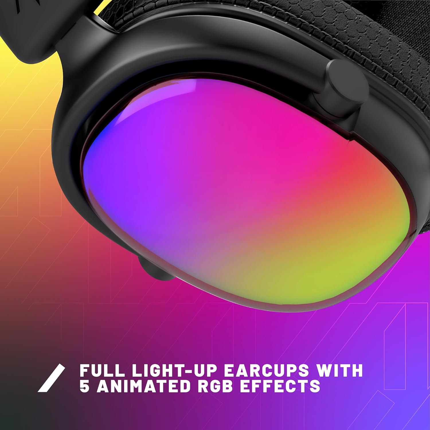 Thumbnail 2 de Stealth Radar Light Up Gaming Headset Glow Black