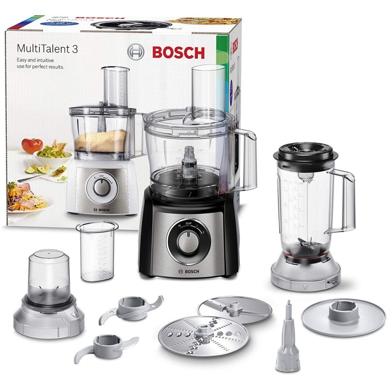 Detalle de Bosch MultiTalent 3 Plus, robot de cocina de 800 W con cuenco de 2,3 l
