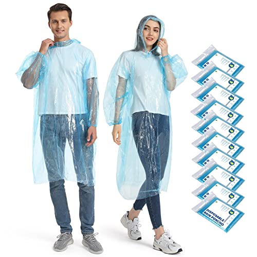 Detalle de Opret Durchsichtiger Regenponcho 10 Stück – Passgenau, wasserdicht und kompakt