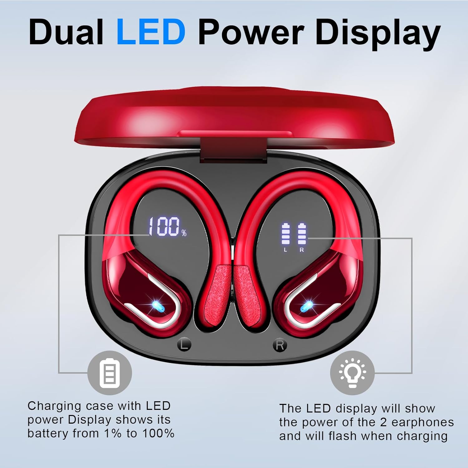 Thumbnail 6 de Rulefiss Wireless Earbuds Sport (2026) – 75Hrs Battery, IP7 Waterproof, Bluetooth 5.4, HiFi Stereo