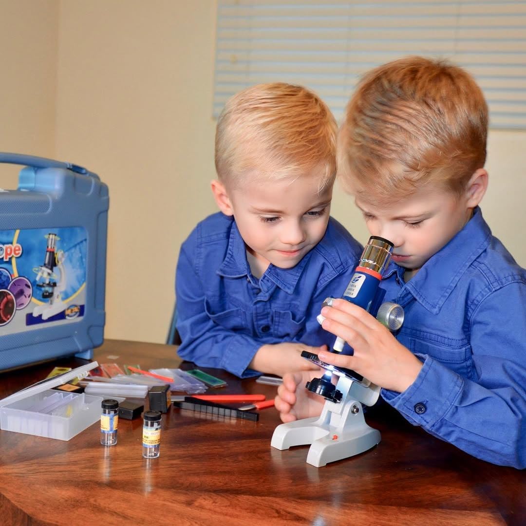 Thumbnail 5 de 58-Piece Kids Microscope Kit 100X–1200X 🔬