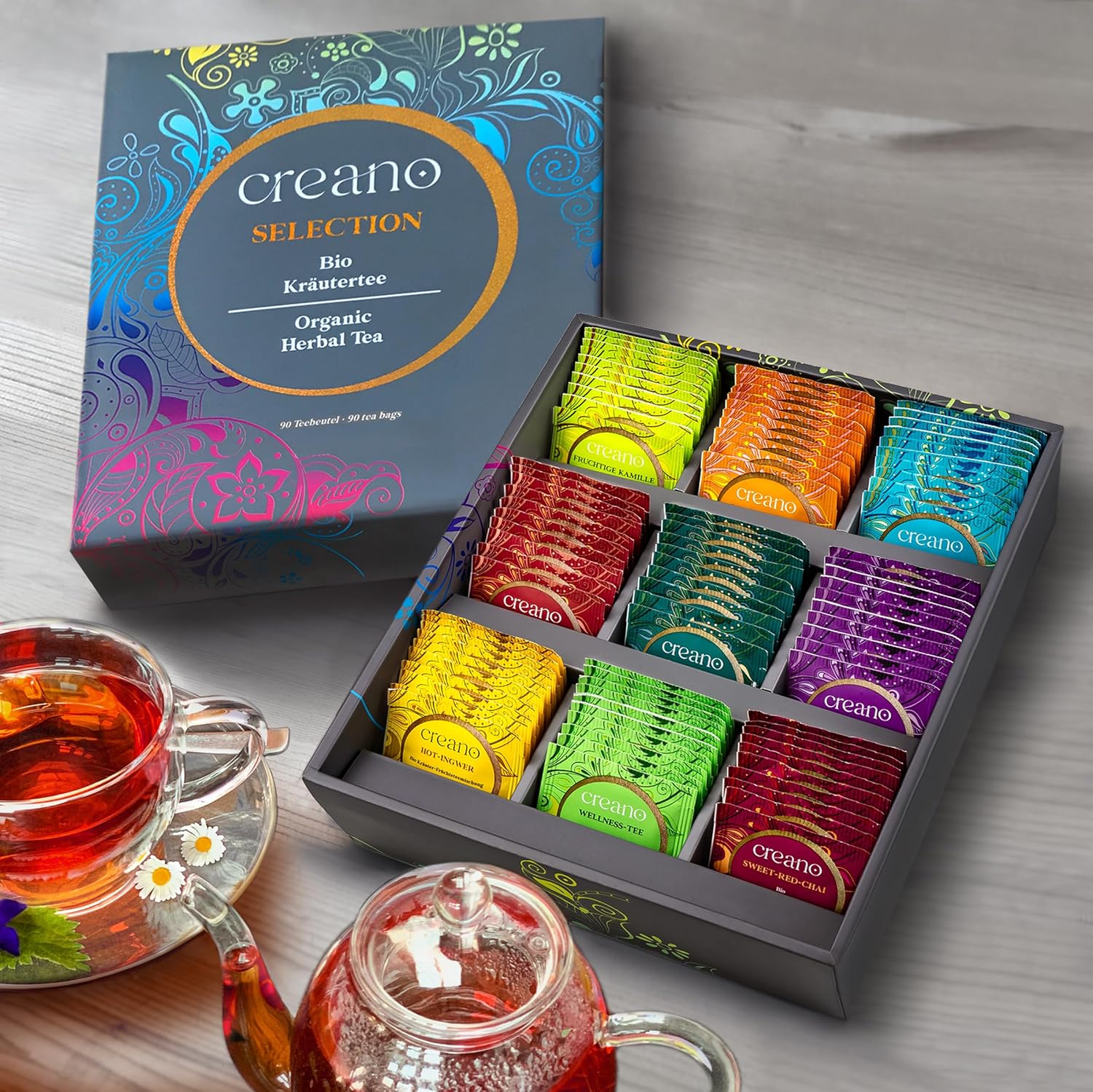 Thumbnail 4 de Creano Bio Kräutertee Geschenkset ORGANIC HERBAL TEA - 90 Beutel