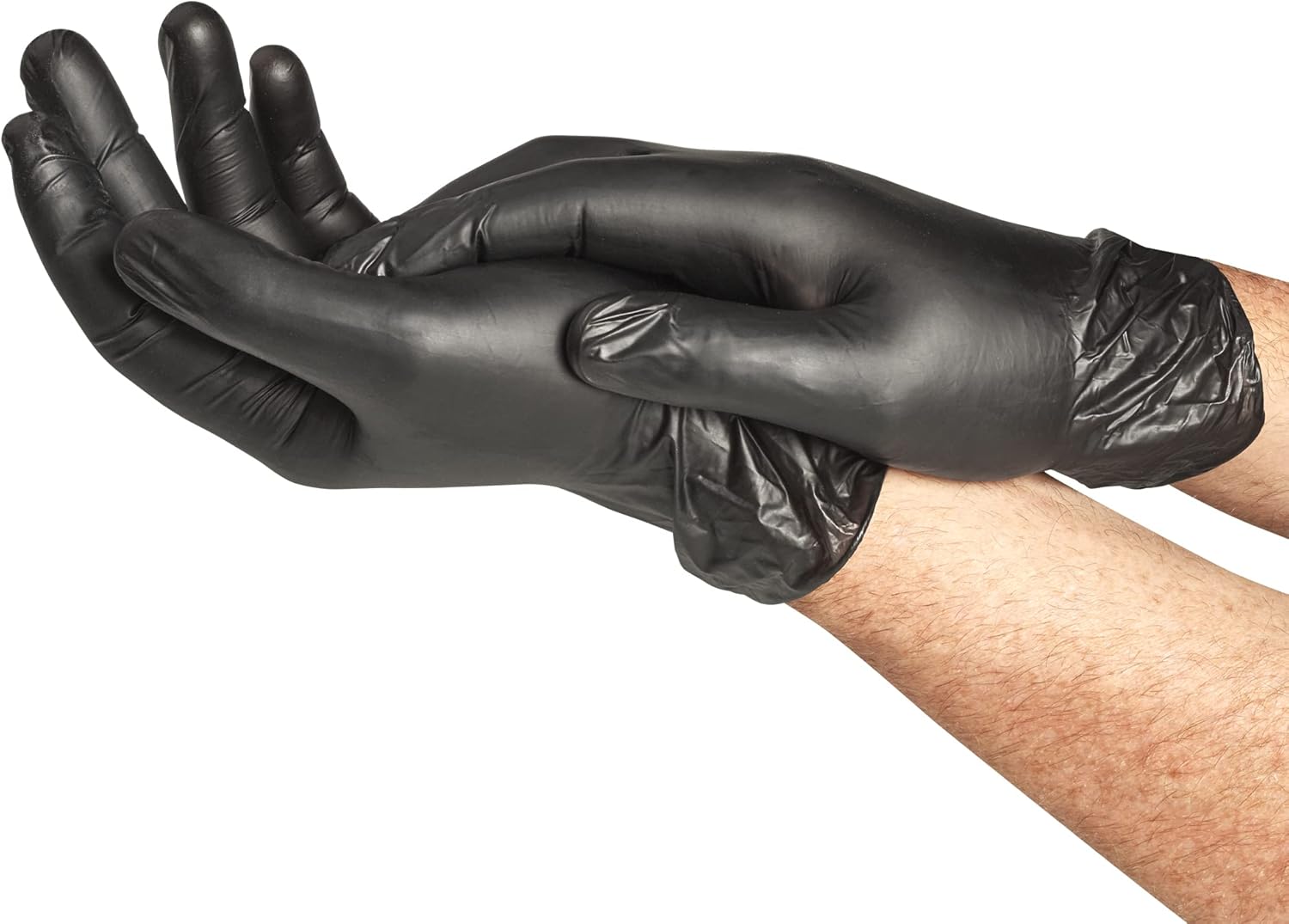 Thumbnail 2 de MAPA Extra Protection Gants Fins Vitrile Noir L
