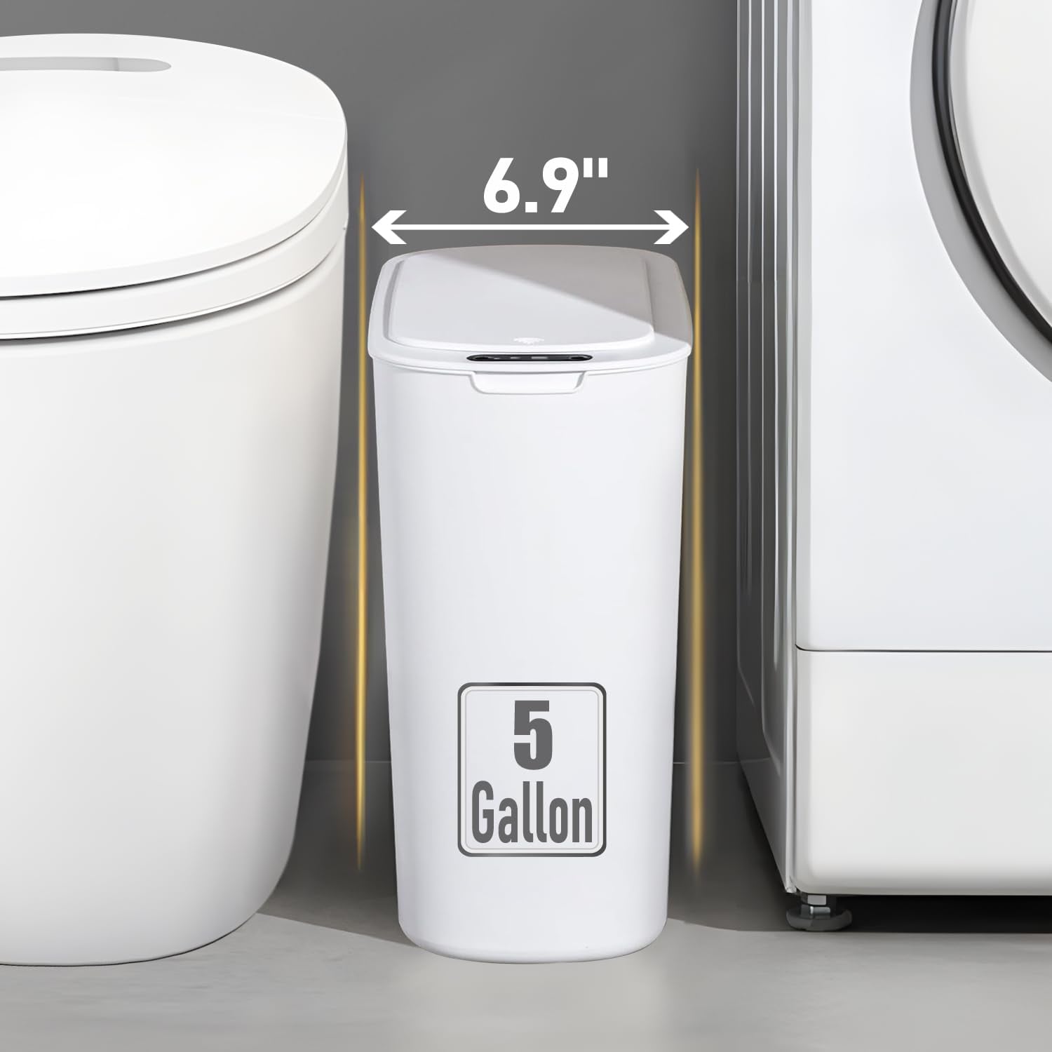 Thumbnail 1 de TIPGO 5 Gallon Motion Sensor Trash Can 🗑