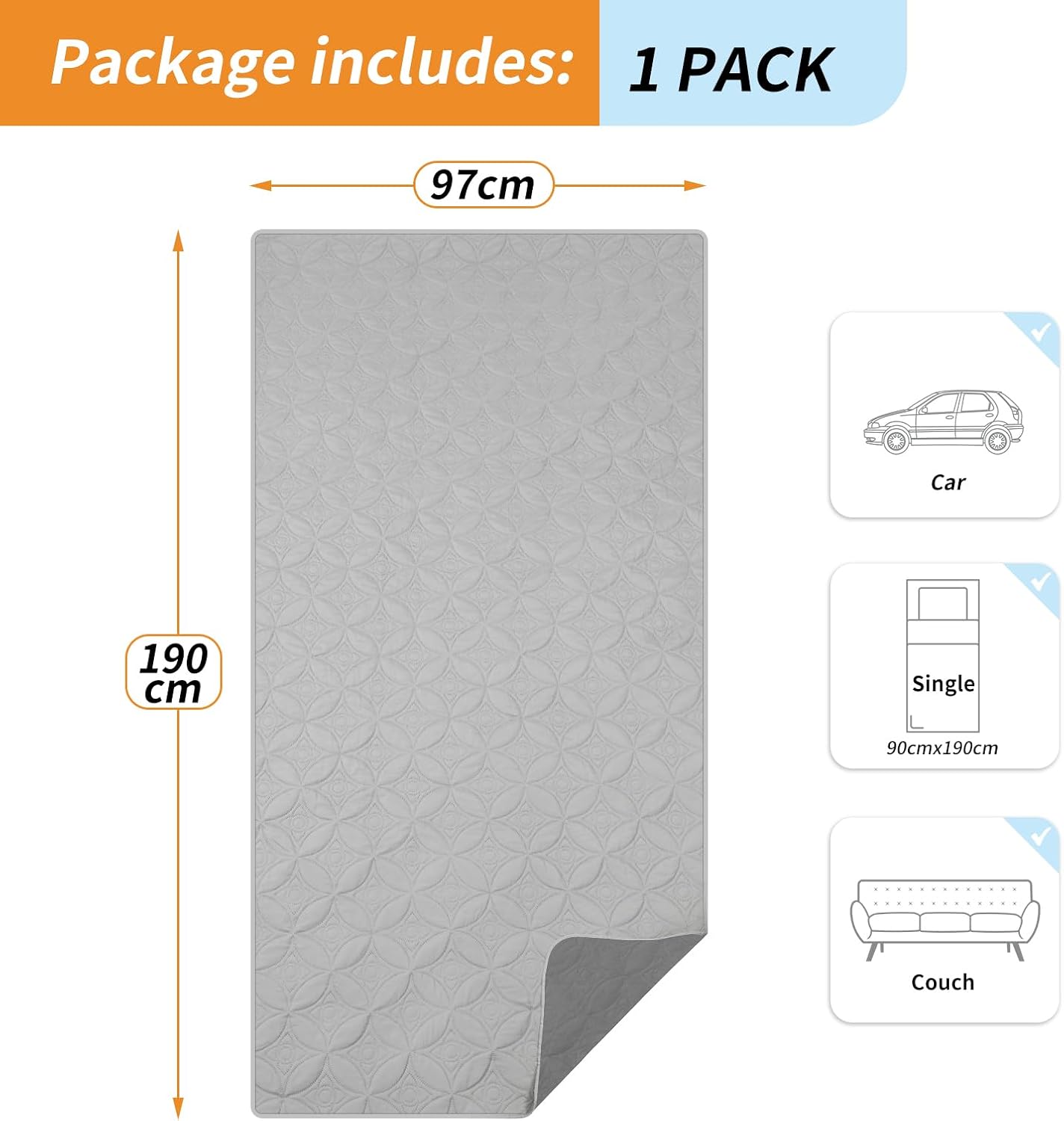 Detalle 2 de PICK FOR LIFE Waterproof Dog Blanket 97×190 cm