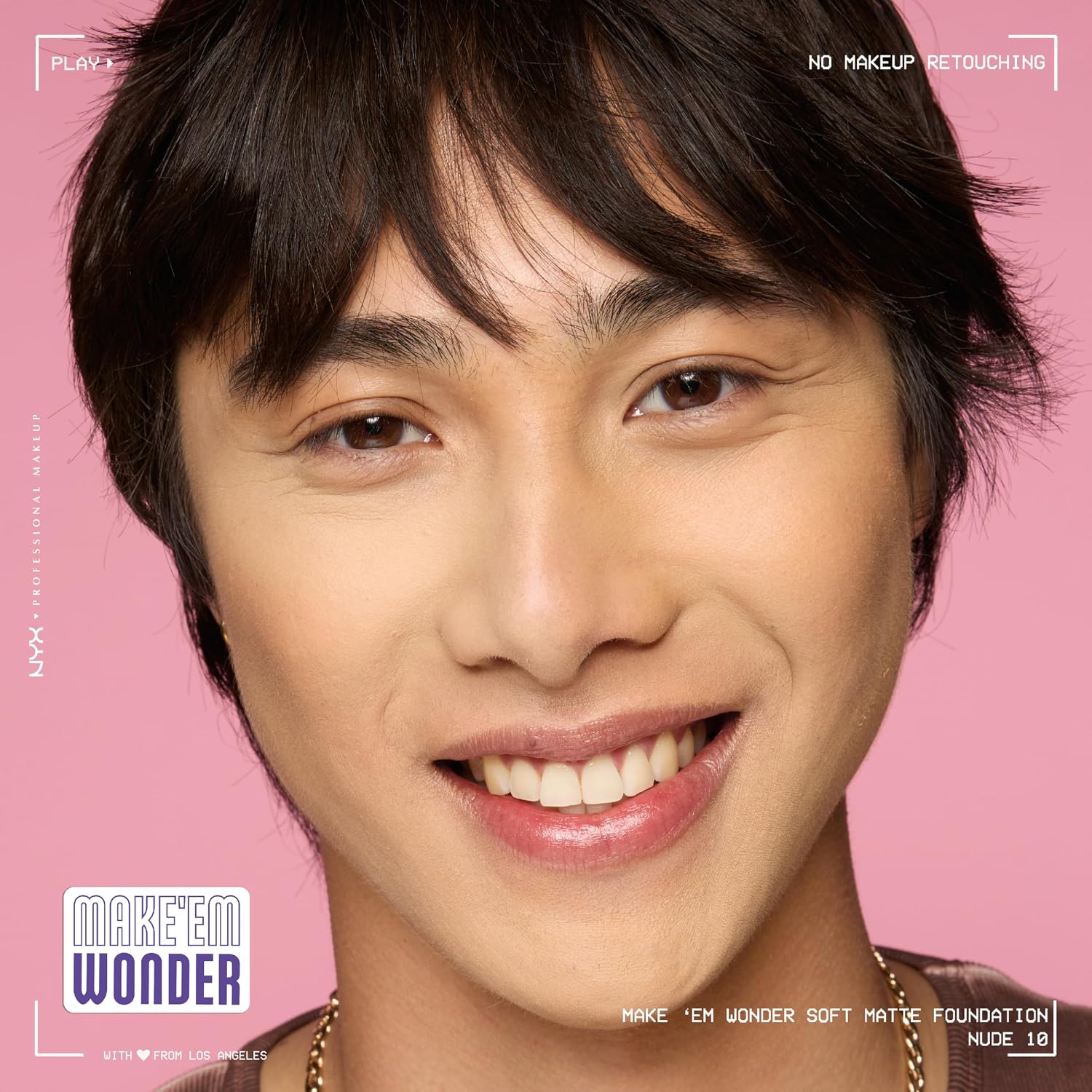 Thumbnail 6 de NYX Professional Makeup Make ’Em Wonder Fondotinta Soft Matte Nude con coprenza modulabile