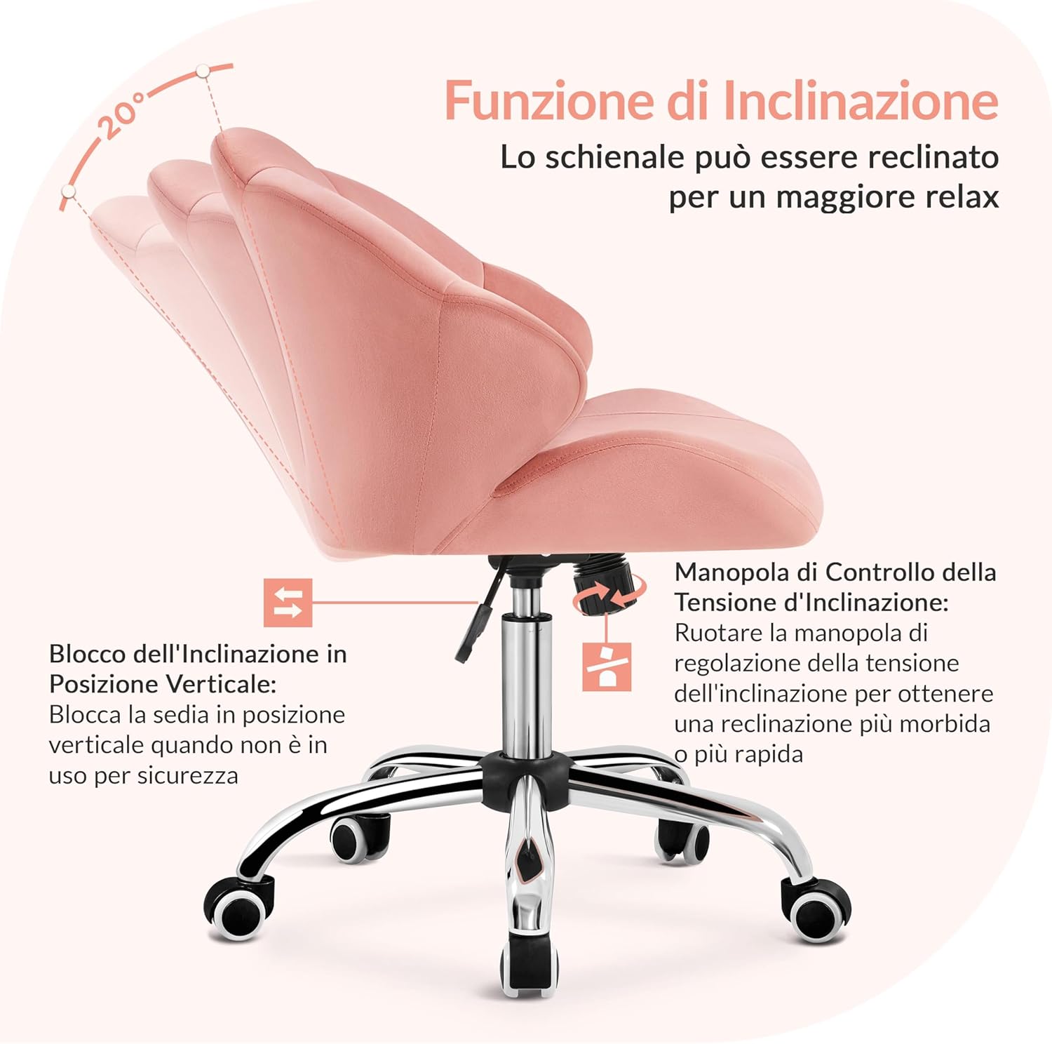 Detalle 1 de Yaheetech sedia ufficio ergonomica 136 kg