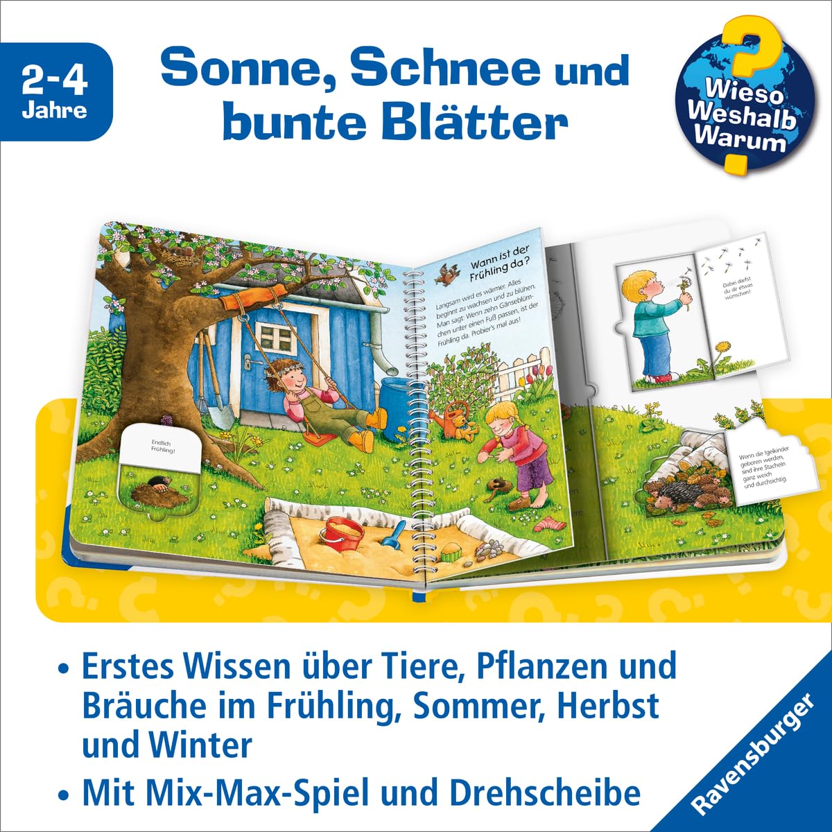 Detalle de Ravensburger Wieso? Weshalb? Warum? junior, Band 10: Die Jahreszeiten – barnbok för 2–4 år