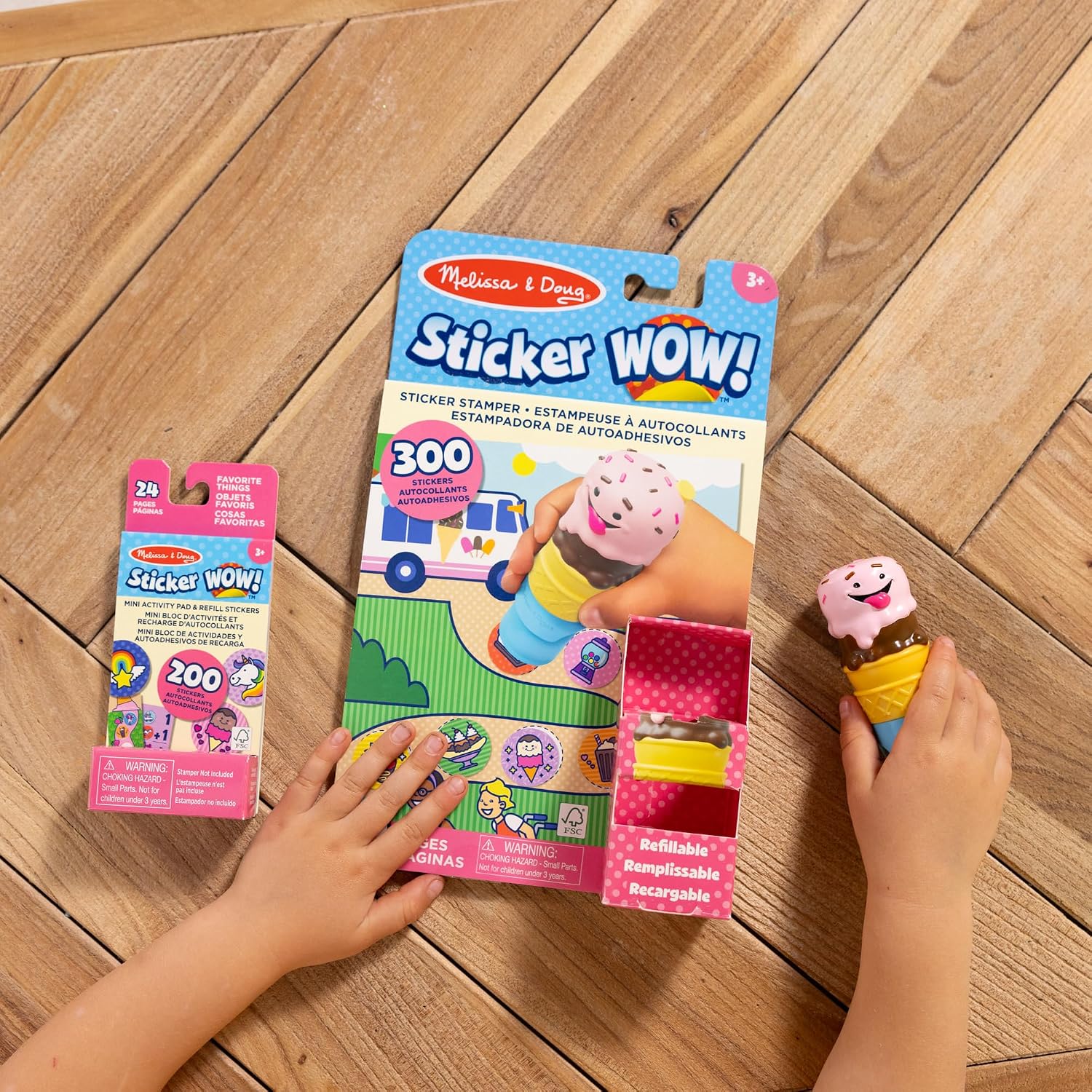 Detalle 2 de Melissa & Doug Sticker WOW ice cream bundle