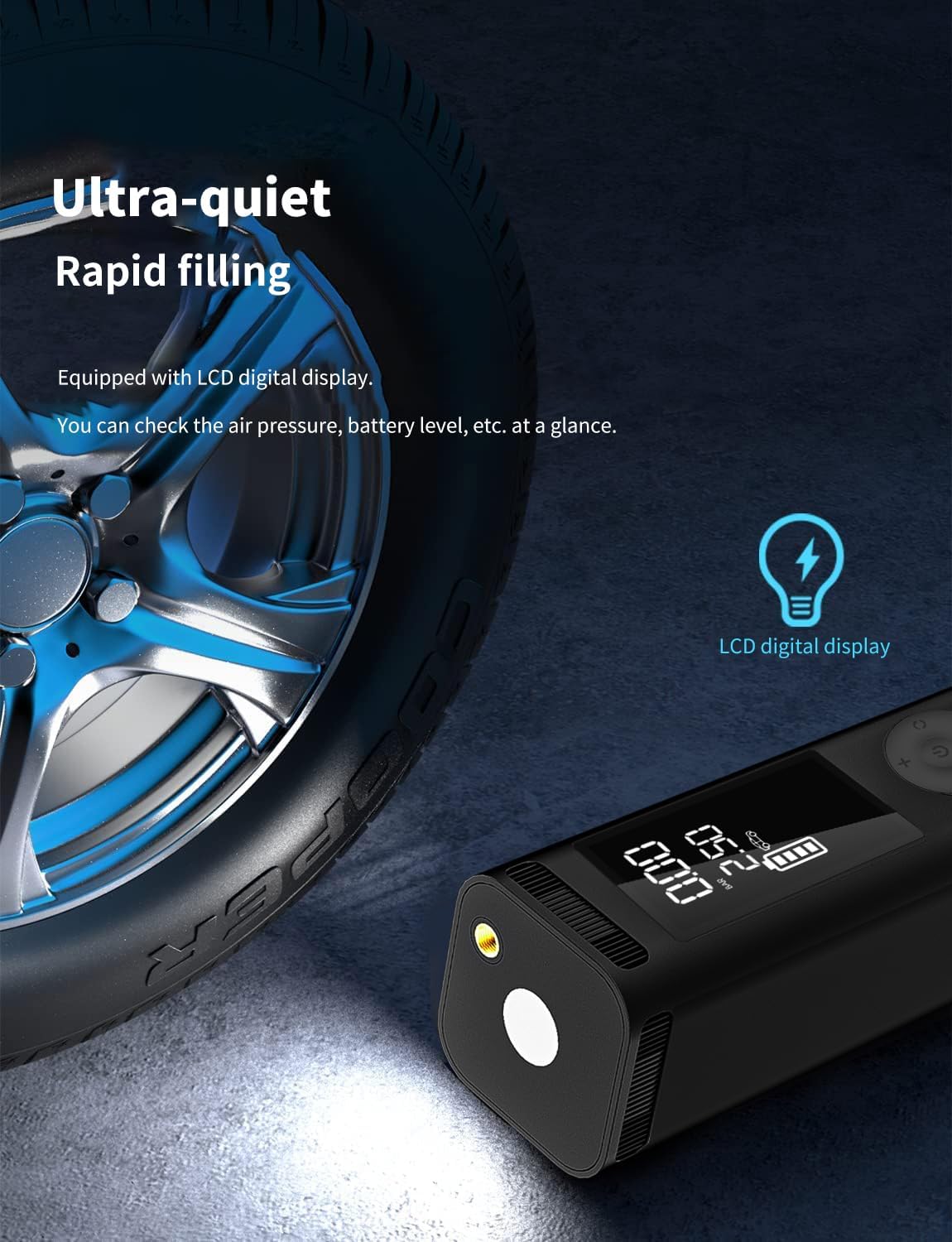 Thumbnail 6 de WindGallop Car Tyre Inflator 12v Pump