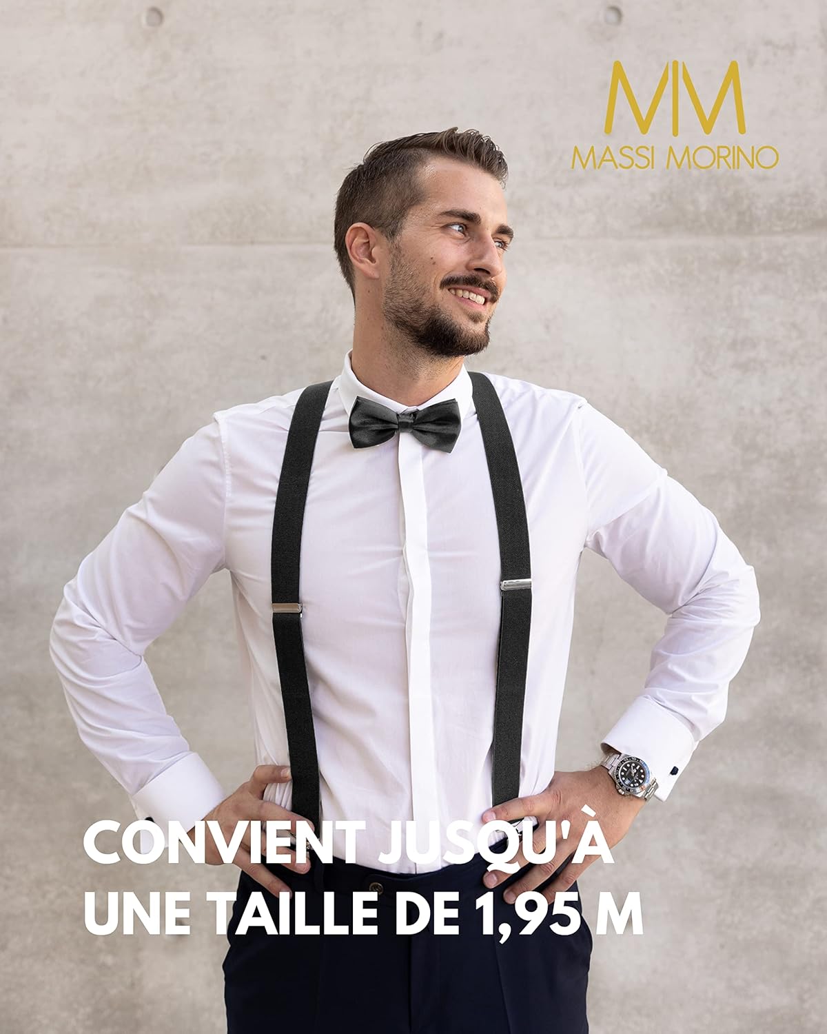 Detalle de Bretelles Massi Morino avec nœud papillon