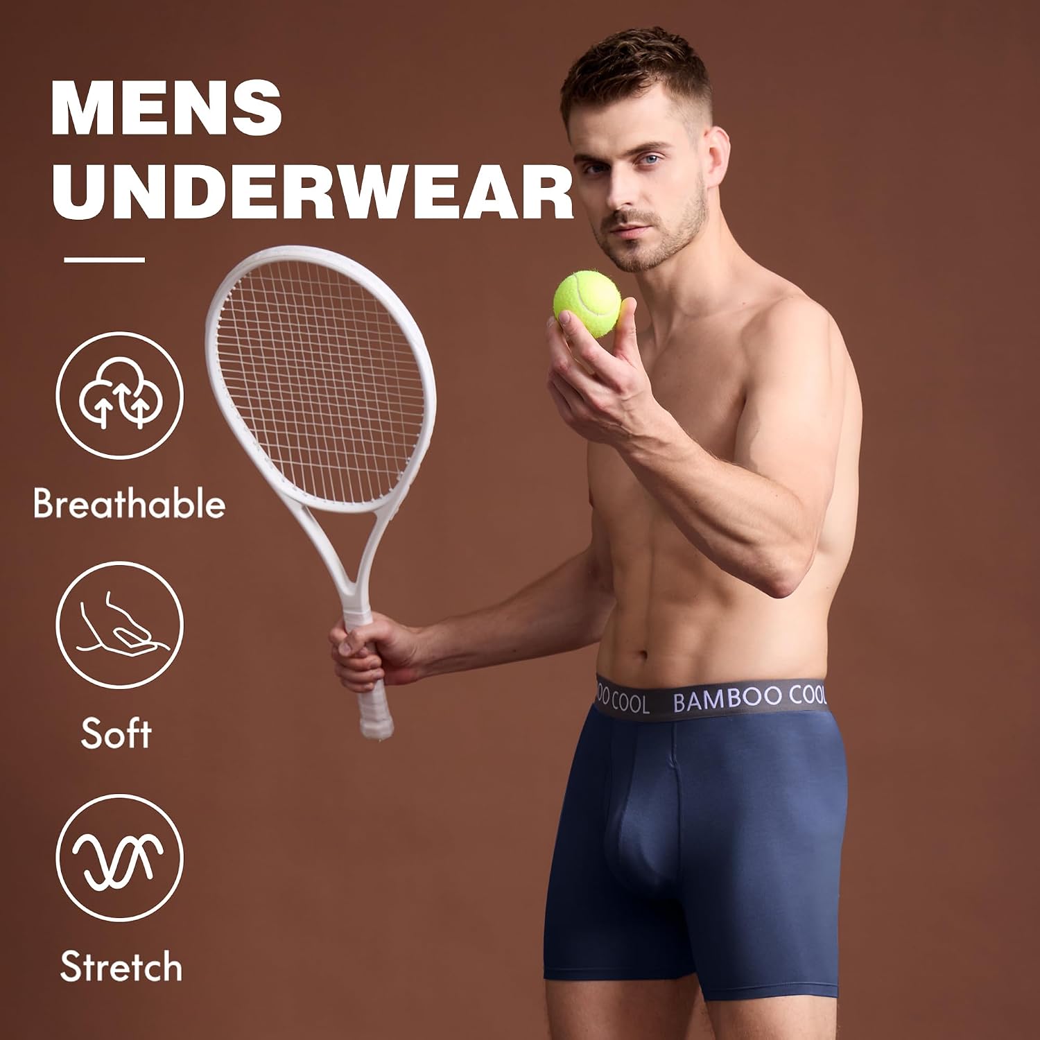 Thumbnail 1 de BAMBOO COOL Ultra ComfortSoft Boxer Briefs 92% Rayon