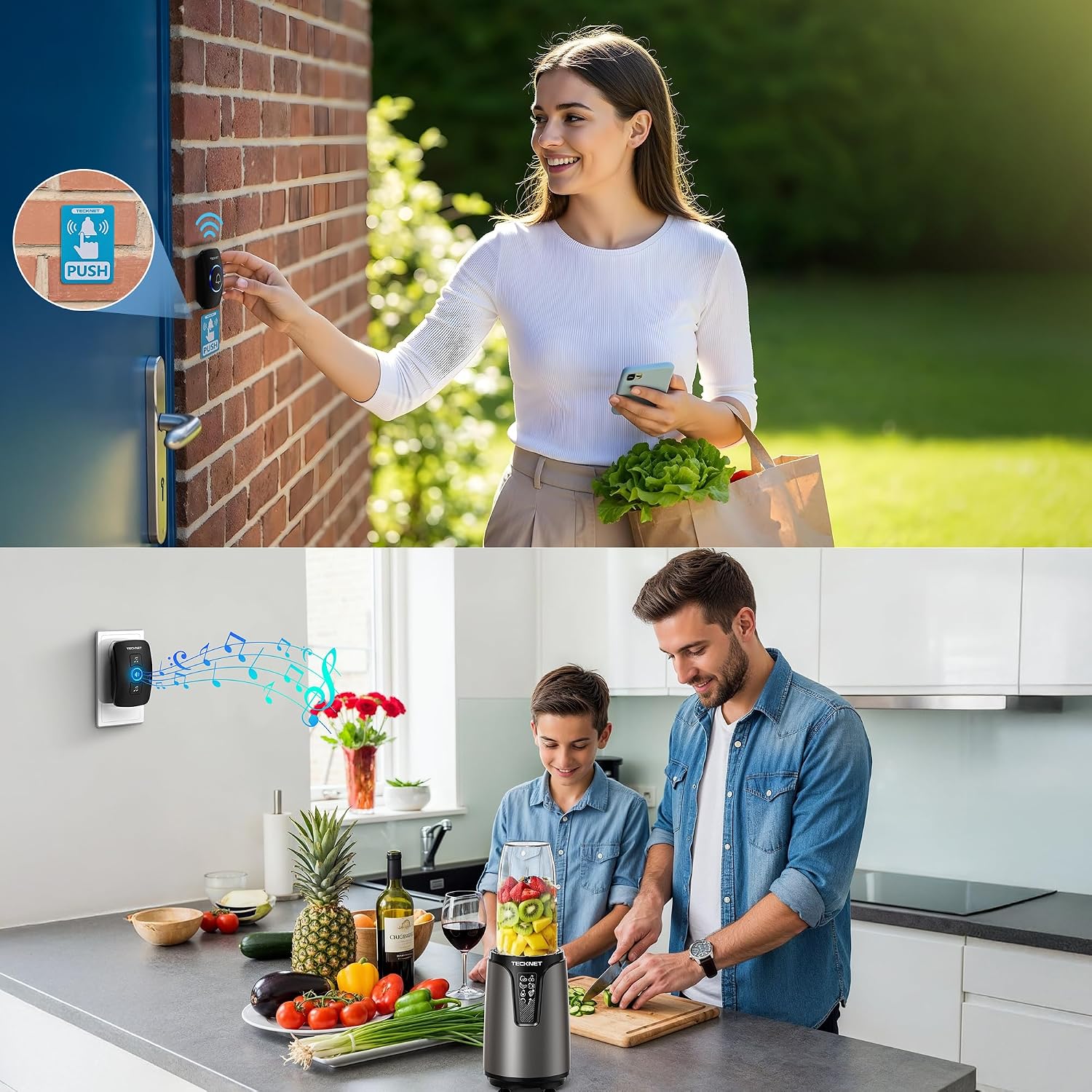 Thumbnail 6 de TECKNET Wireless Doorbell 400m range