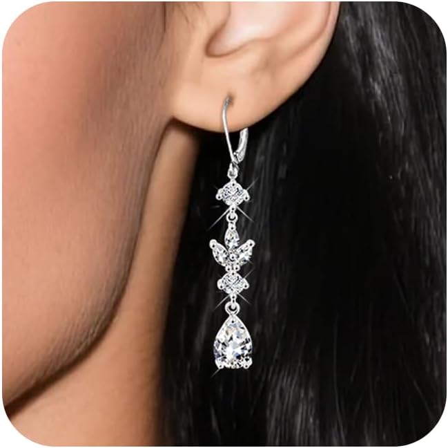Detalle 2 de Silver Dangle Earrings, 36 mm