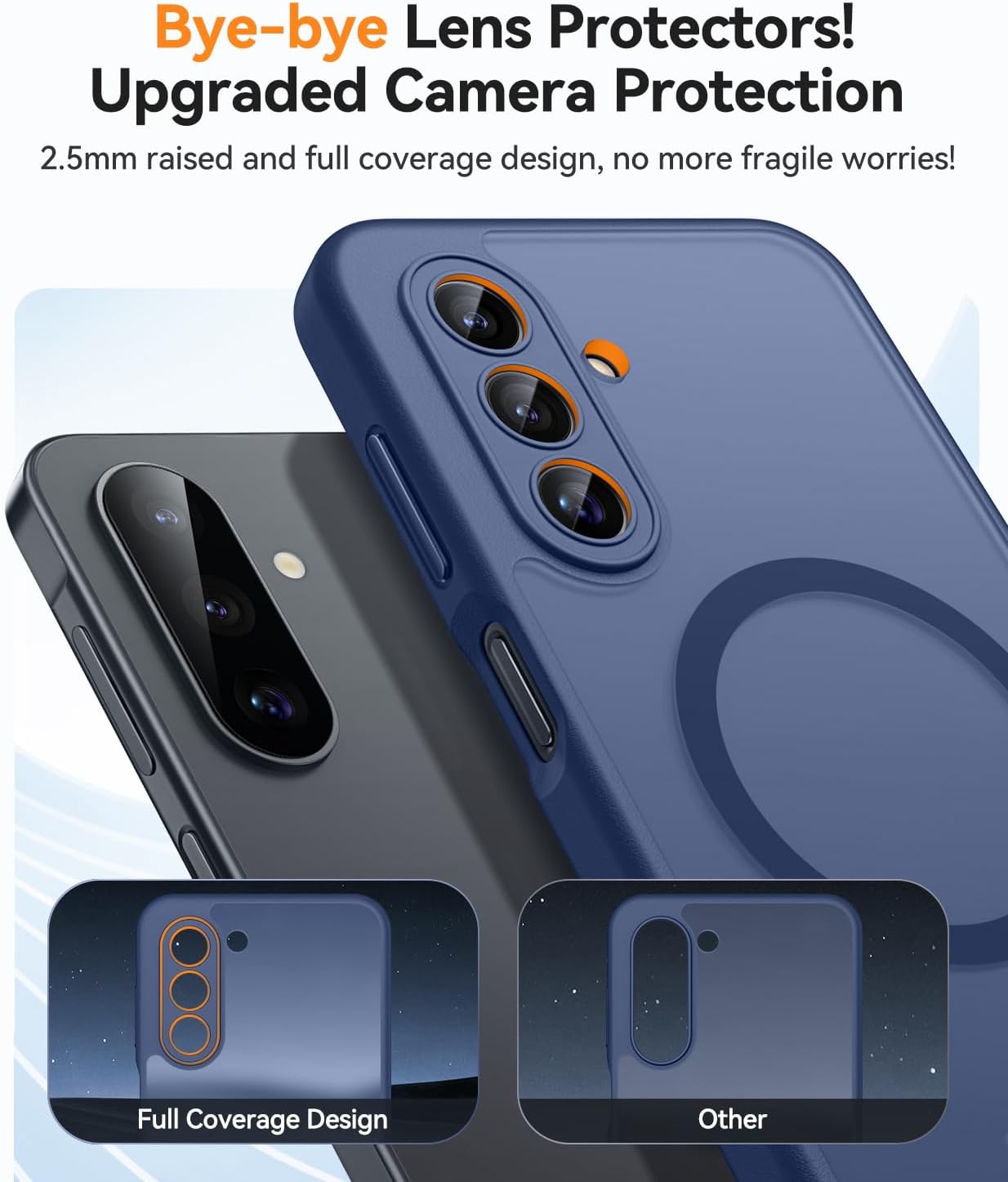Thumbnail 2 de CANSHN Magnetic Cover per Samsung Galaxy A17 (6.7”) - Protezione completa fotocamera, trasparente opaca, antiurto