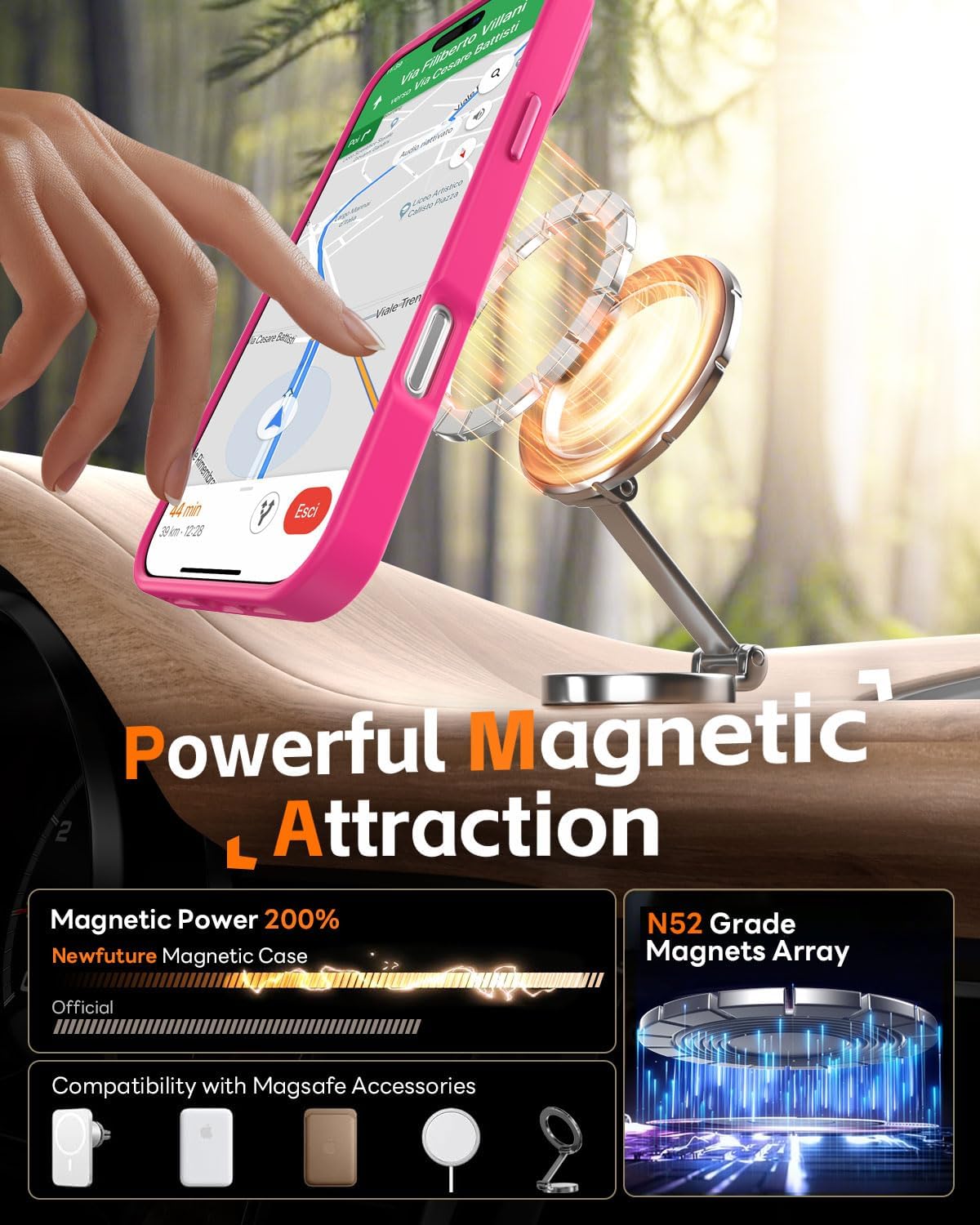 Thumbnail 1 de Newfuture Magnetic iPhone 17 Pro Max Case 6.9