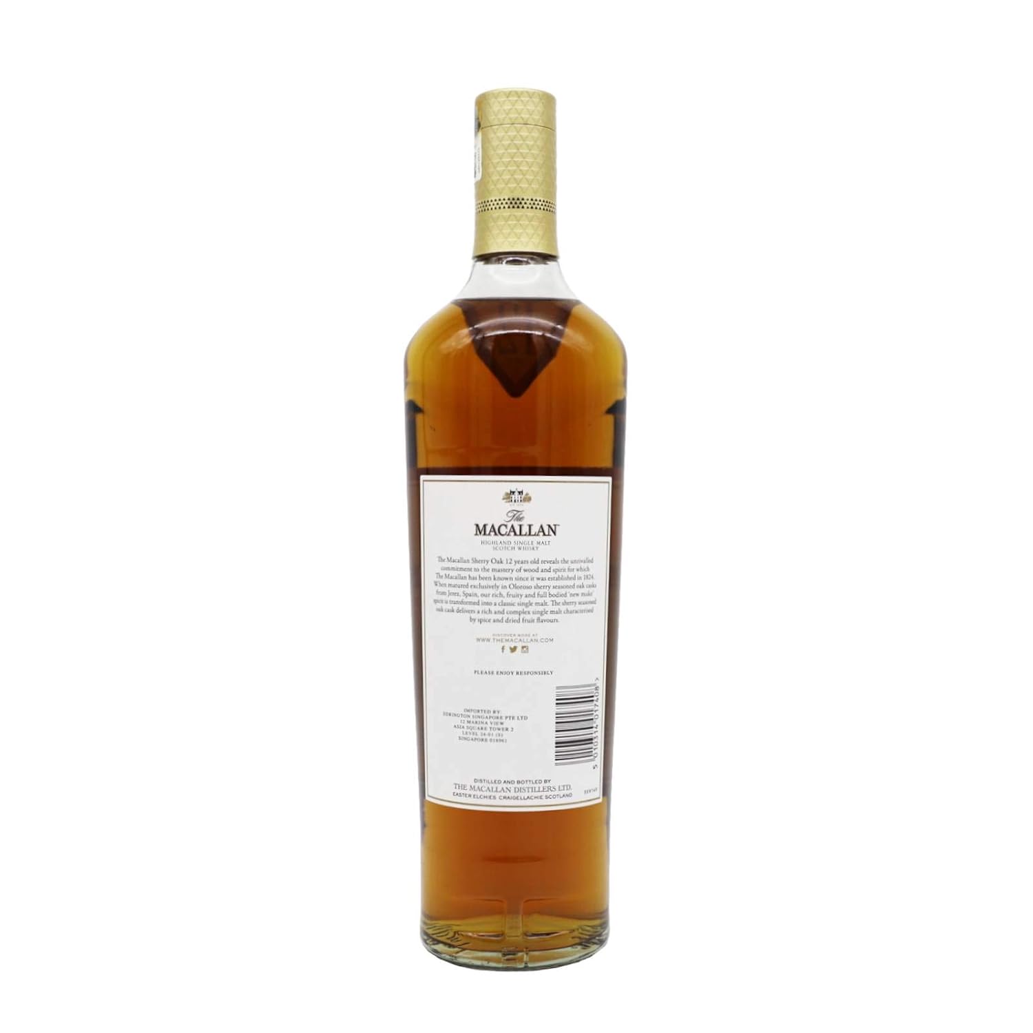 Detalle 2 de Macallan Sherry Oak 12 Años Whisky 70cl