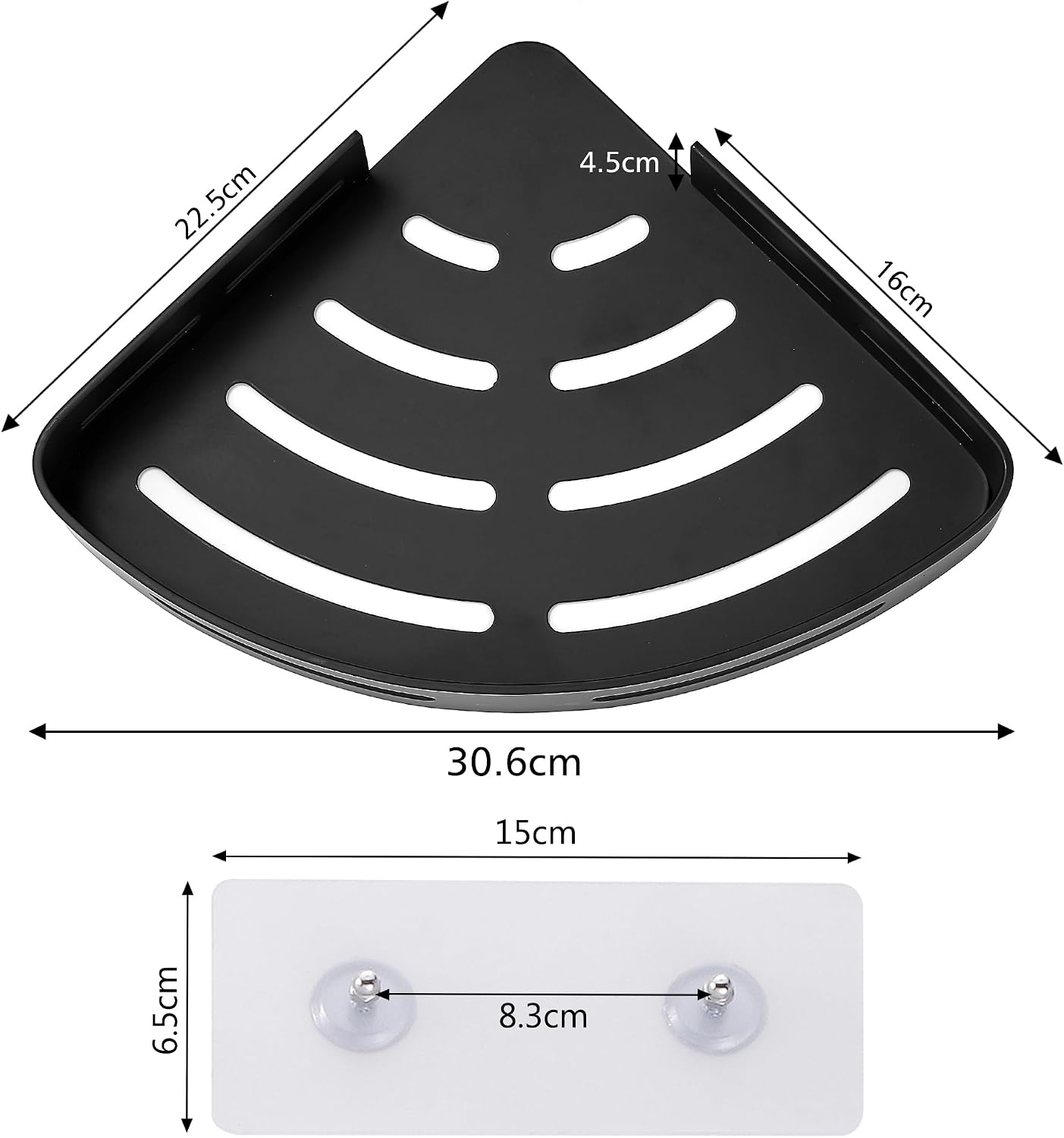 Detalle 2 de GRICOL étagère de douche sans perçage 10 kg