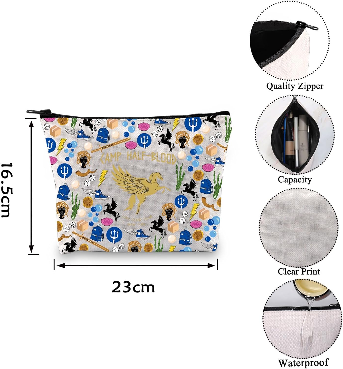 Detalle 2 de Percy J canvas makeup bag