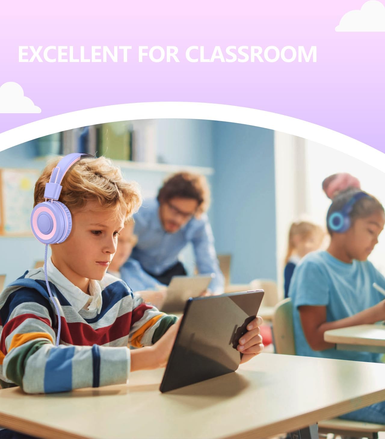 Thumbnail 5 de Bywulanda Upgrade USB-C Kids Headphones 94dB