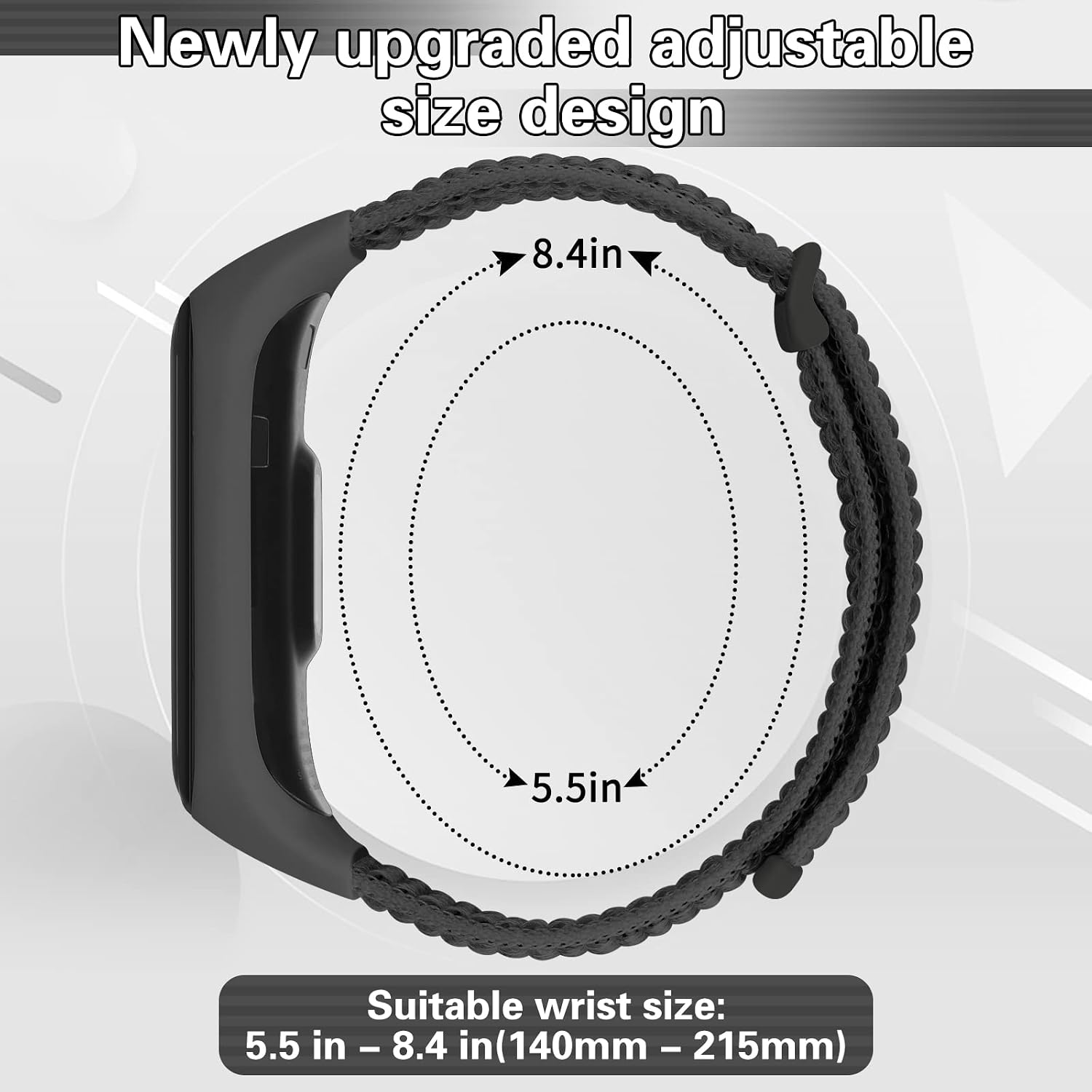 Detalle de TumpCez Solo Loop Nylon Strap for Samsung Galaxy Fit 2