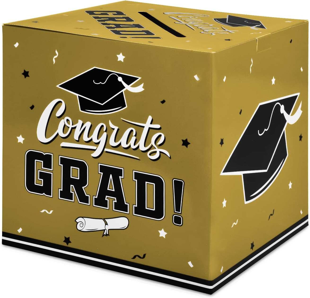 Gatherfun Graduation Party Decorations Box and Card Box (Gold)