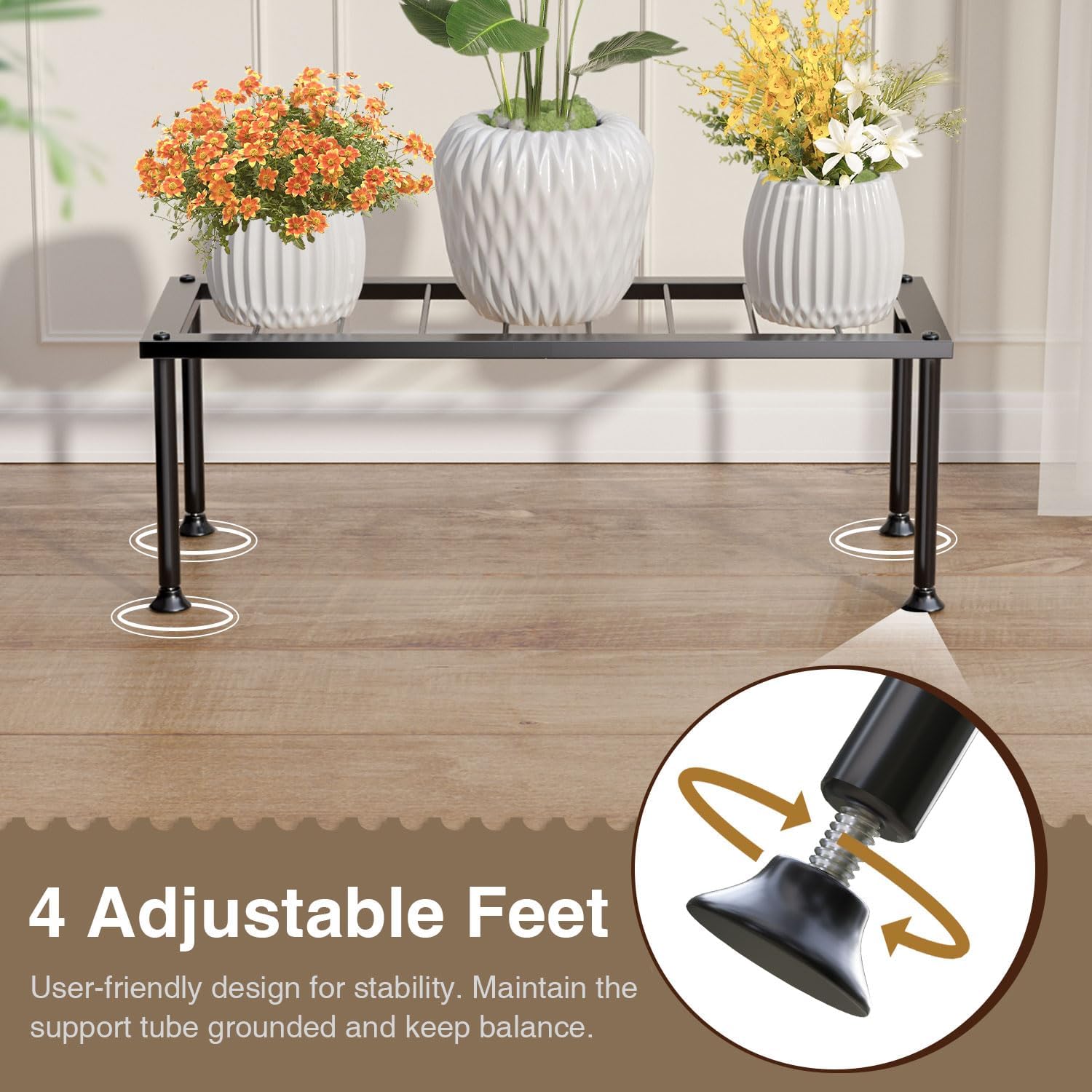 Thumbnail 5 de Josmimic 1 Tier Plant Stand 50LB