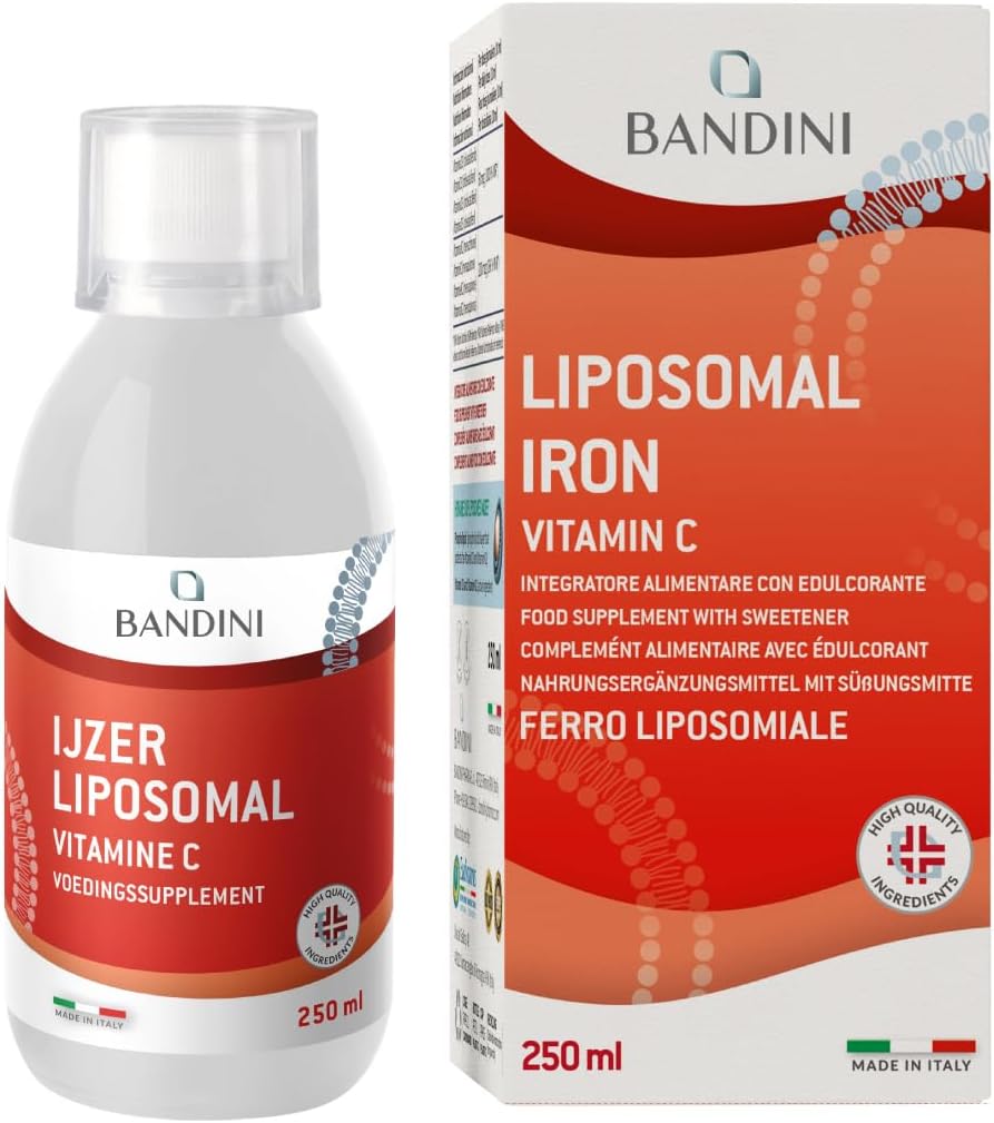 Detalle de BANDINI Liposomaal IJzer + Vitamine C vloeibaar, vegan, 250 ml