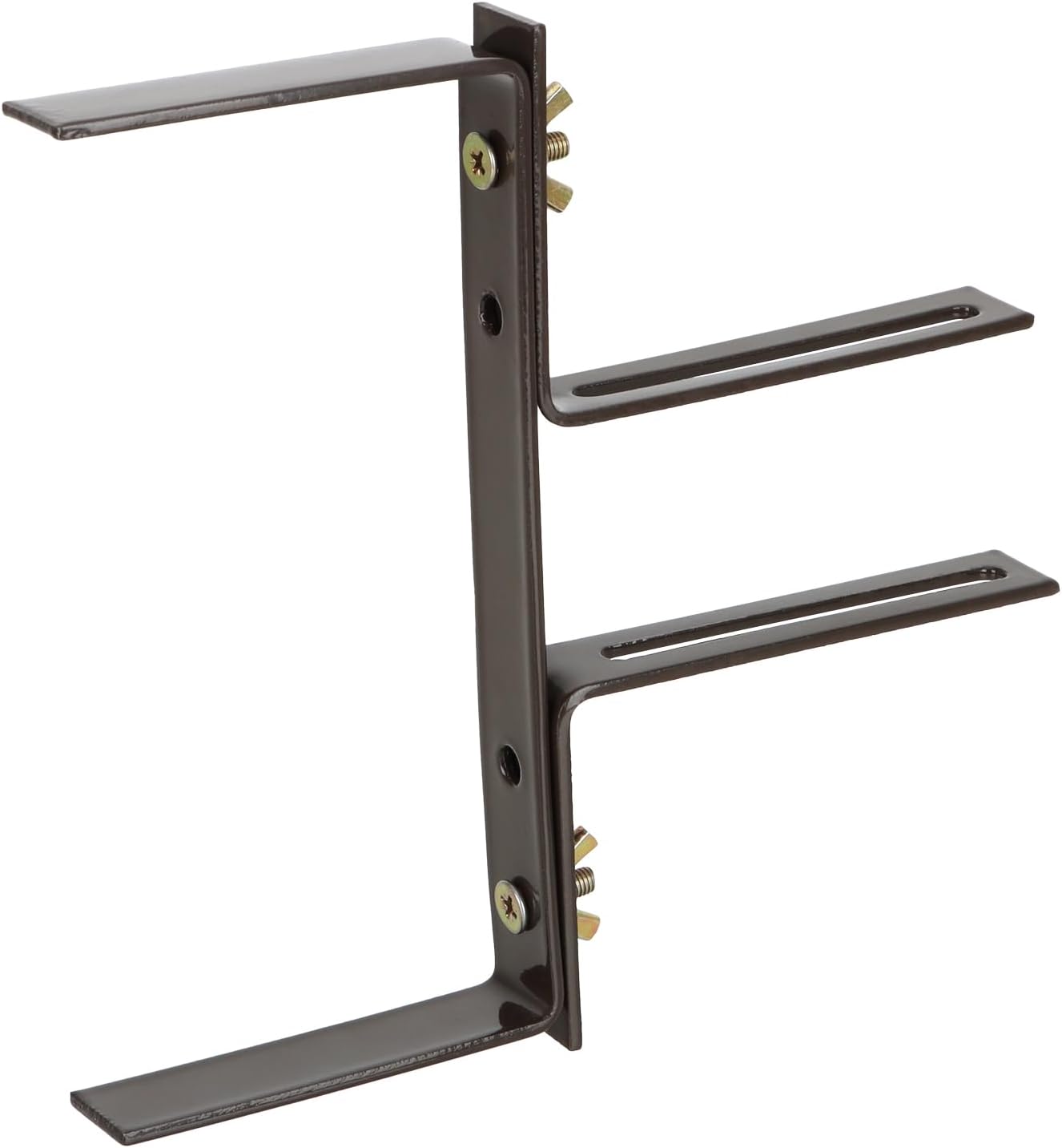 Thumbnail 5 de com-four® 4X Supporti per fioriere per parapetti e ringhiere di balconi – Attacco flessibile in metallo, regolabile in 2 direzioni