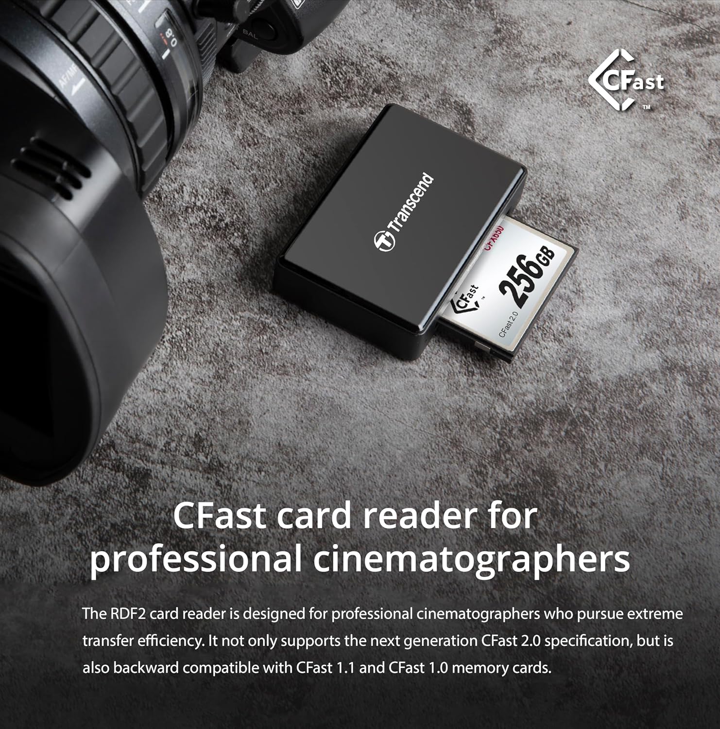 Thumbnail 3 de Transcend RDF2 - Lector de Tarjetas USB CFast