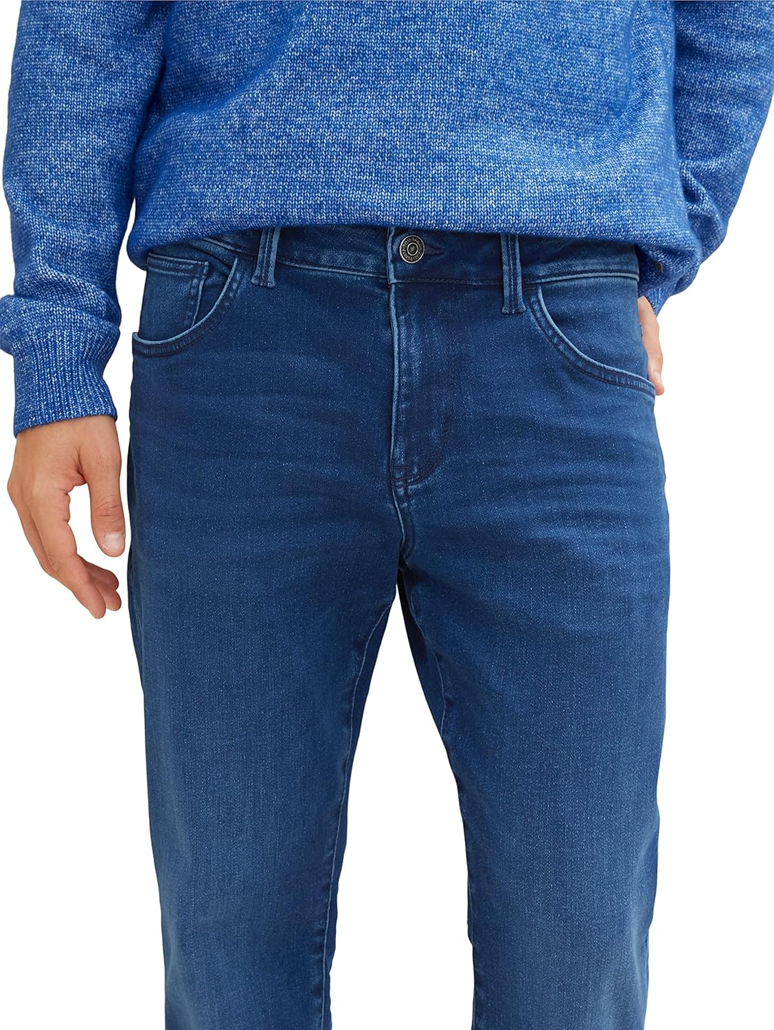 Thumbnail 5 de TOM TAILOR Herren Marvin Straight Jeans mit Stretch (Five-Pocket, Coolmax)