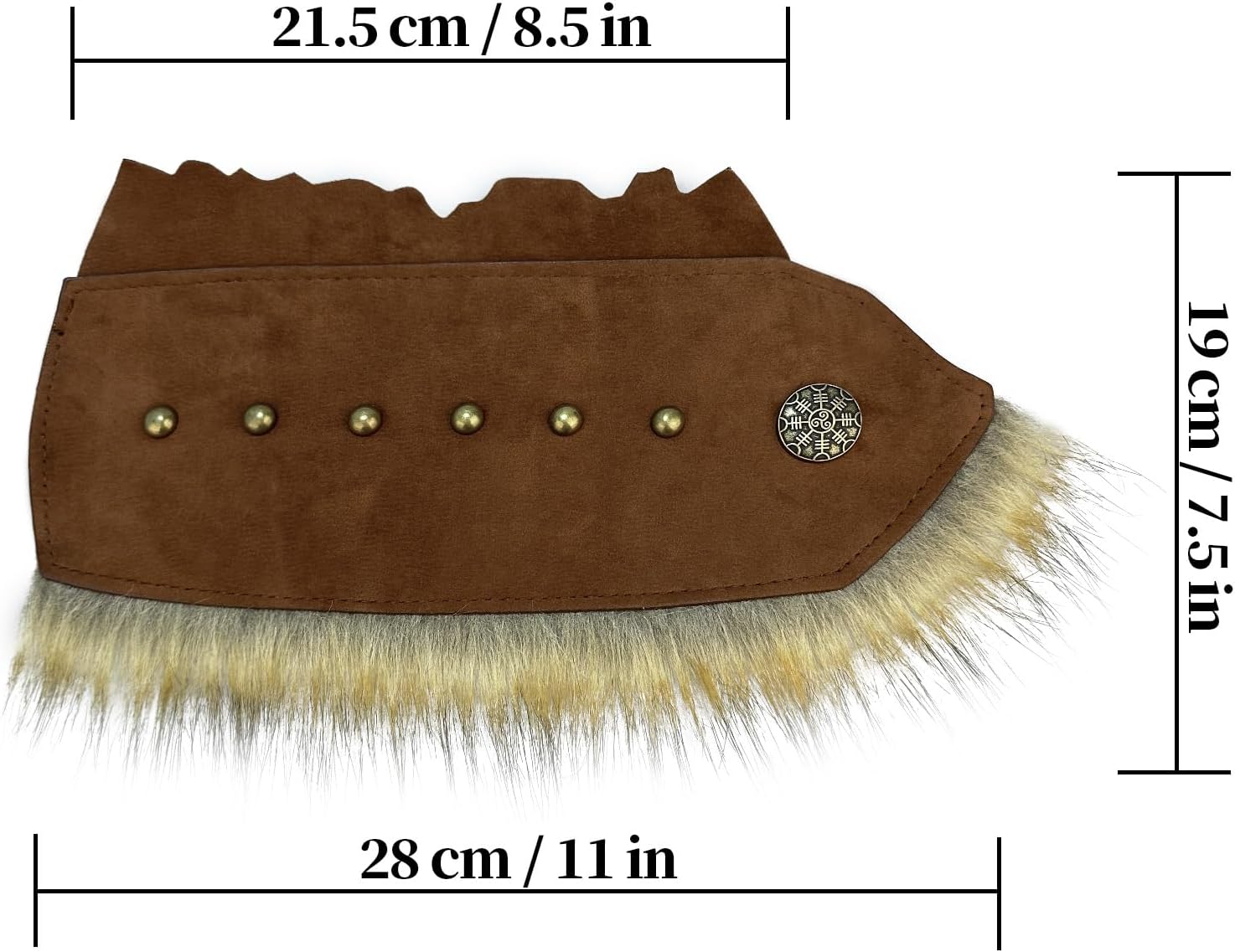 Thumbnail 5 de HiiFeuer Medieval Suede Arm Wraps