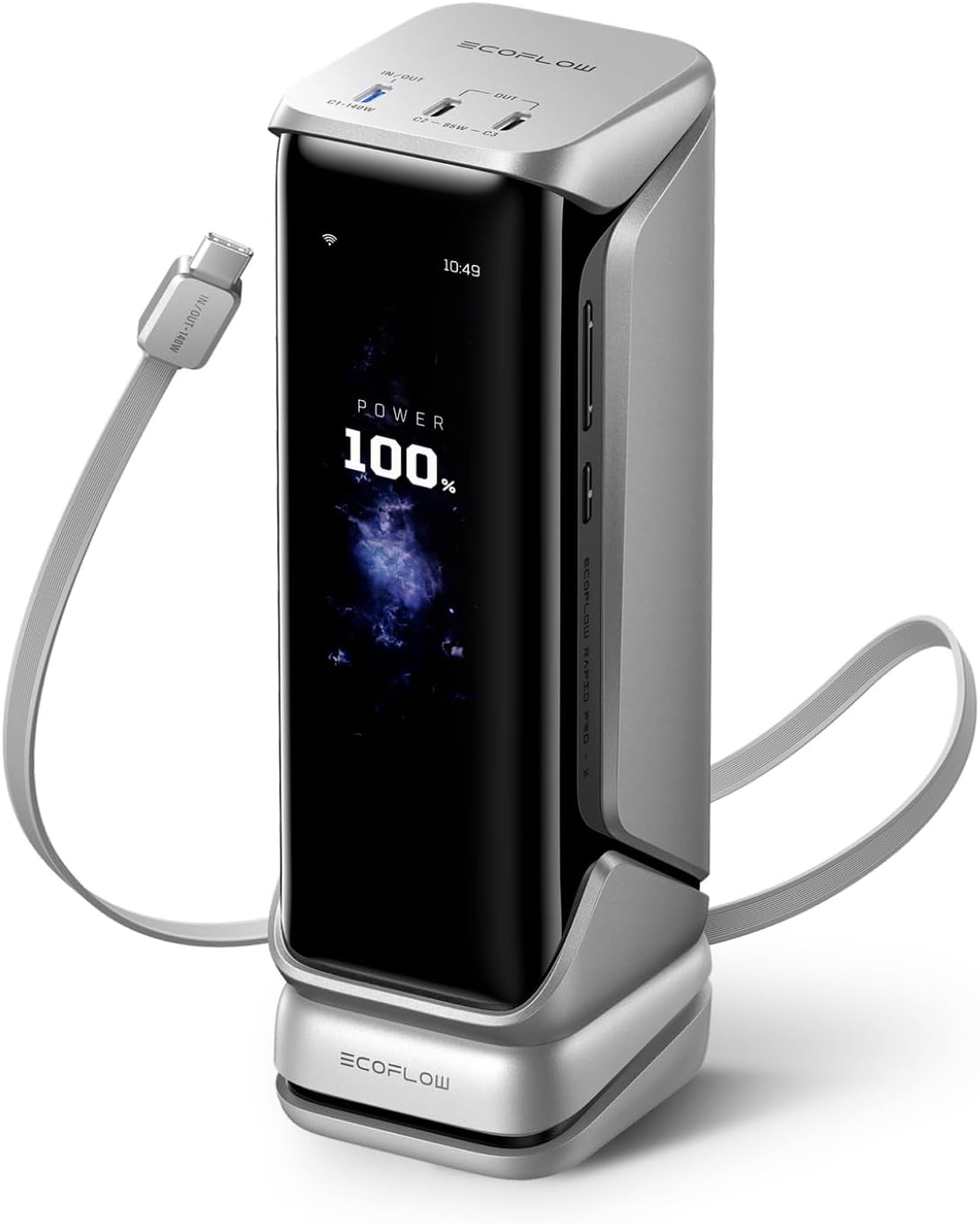 Detalle de EF ECOFLOW Rapid Pro X 300W Laptop Power Bank, 27,650mAh, 140W USB-C