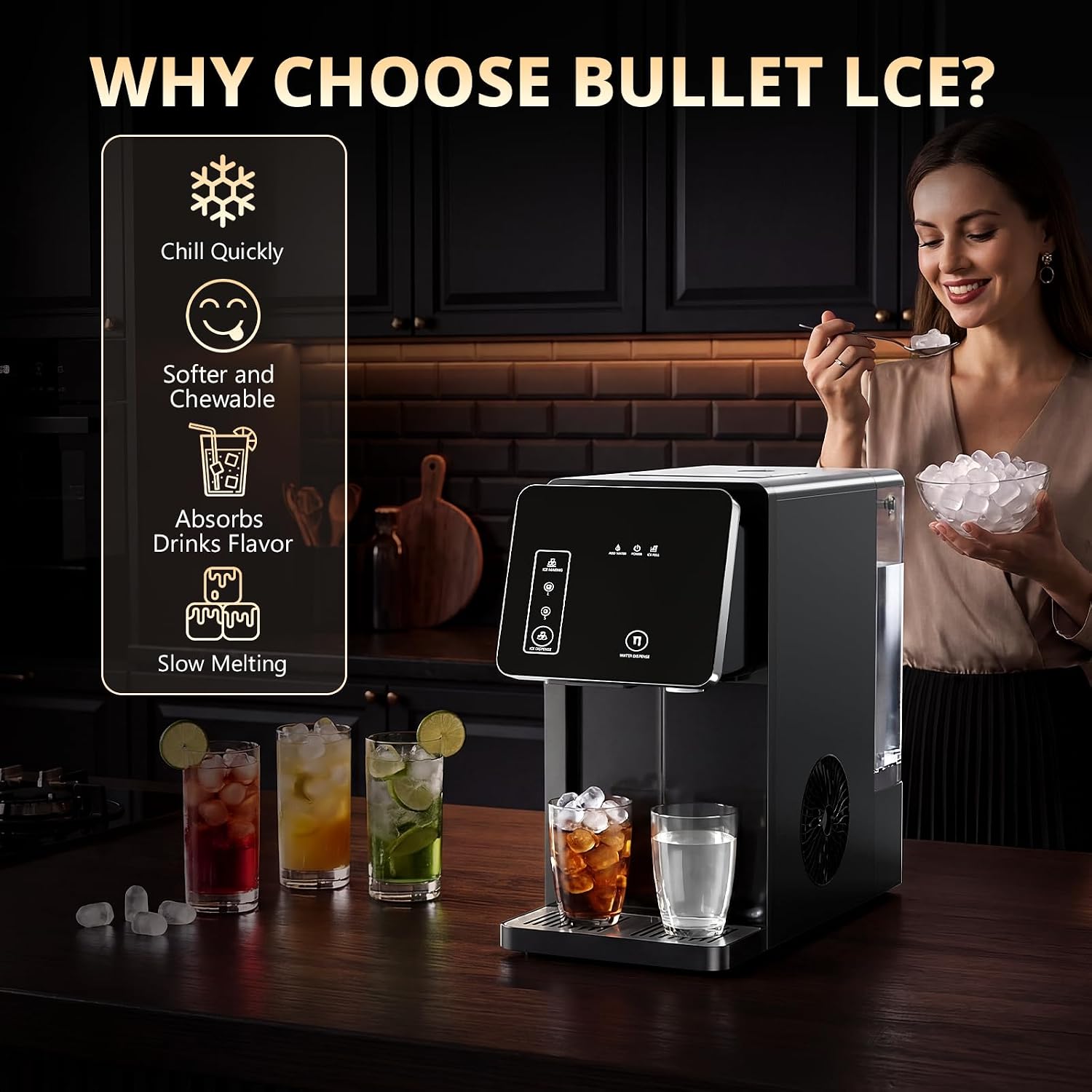 Thumbnail 6 de COWSAR HZBY-12 2-in-1 Countertop Ice Maker and Cold Water Dispenser