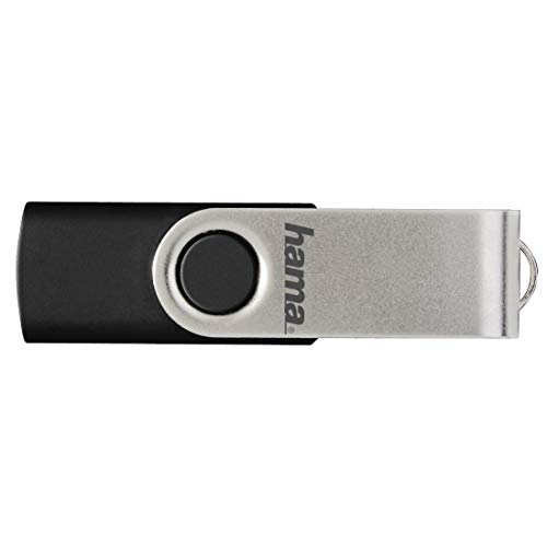 Thumbnail 6 de Hama Rotate: Pendrive USB 2.0 de 128 GB con diseño giratorio y clip de metal