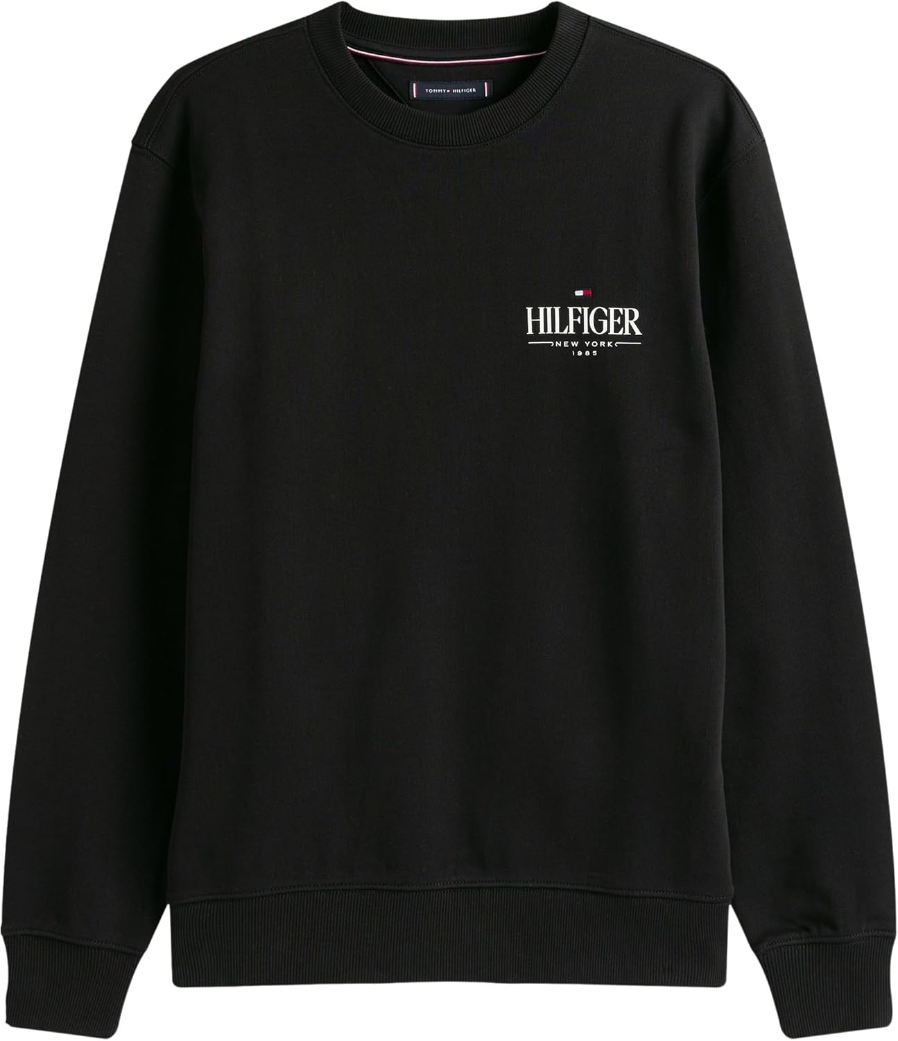 Detalle 2 de Tommy Hilfiger Uomo Felpa Stacked Regular Fit in cotone 100%