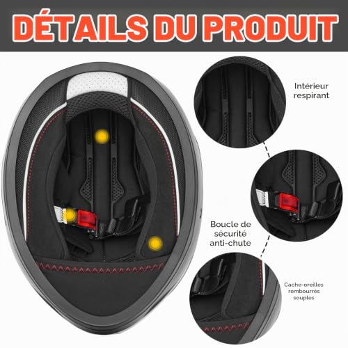 Thumbnail 7 de MOCOERL casque intégral de moto taille L